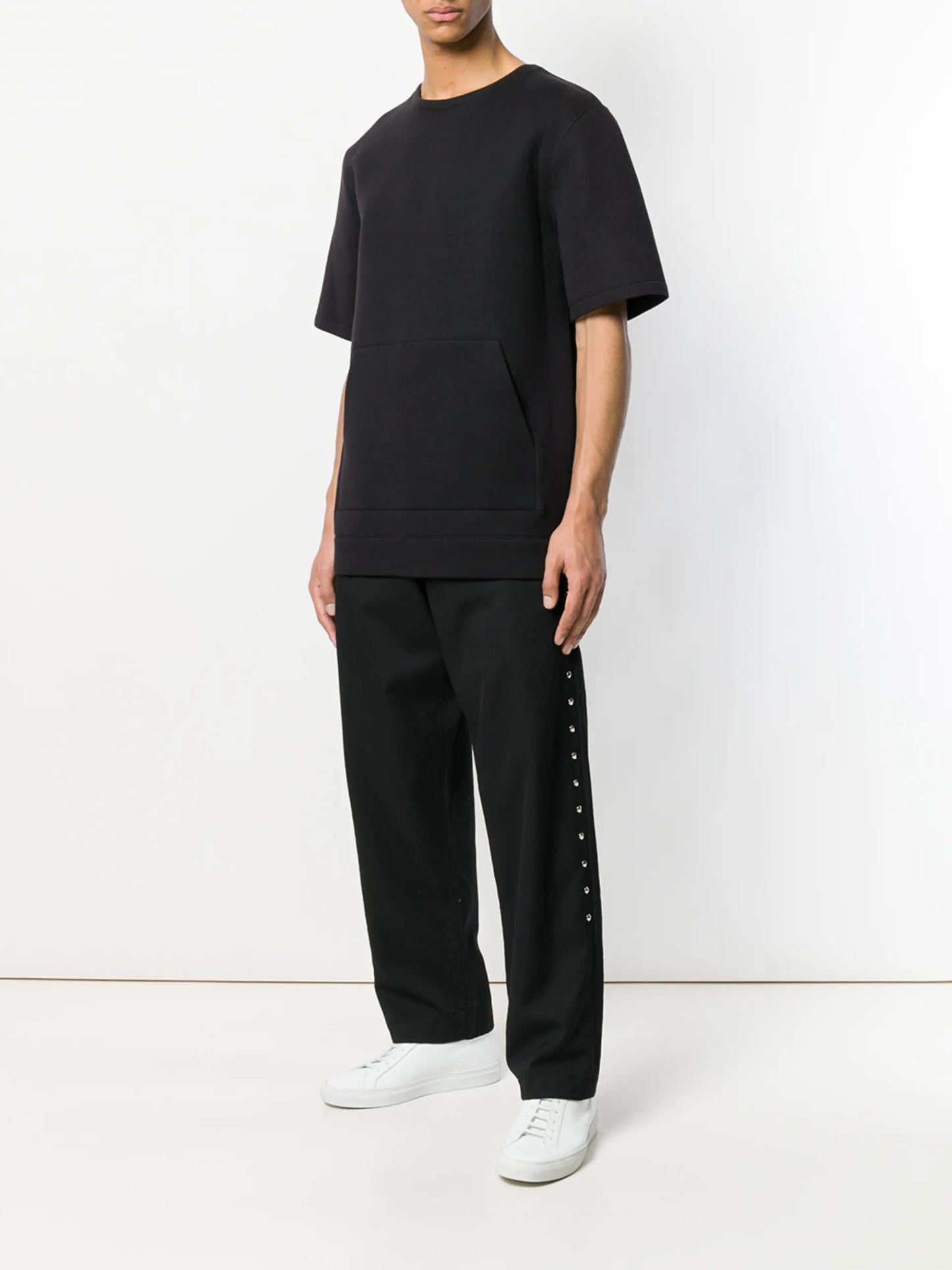 Black Comme Des Garçons Studded Chinos - vue arriere - Black Comme Des Garçons
