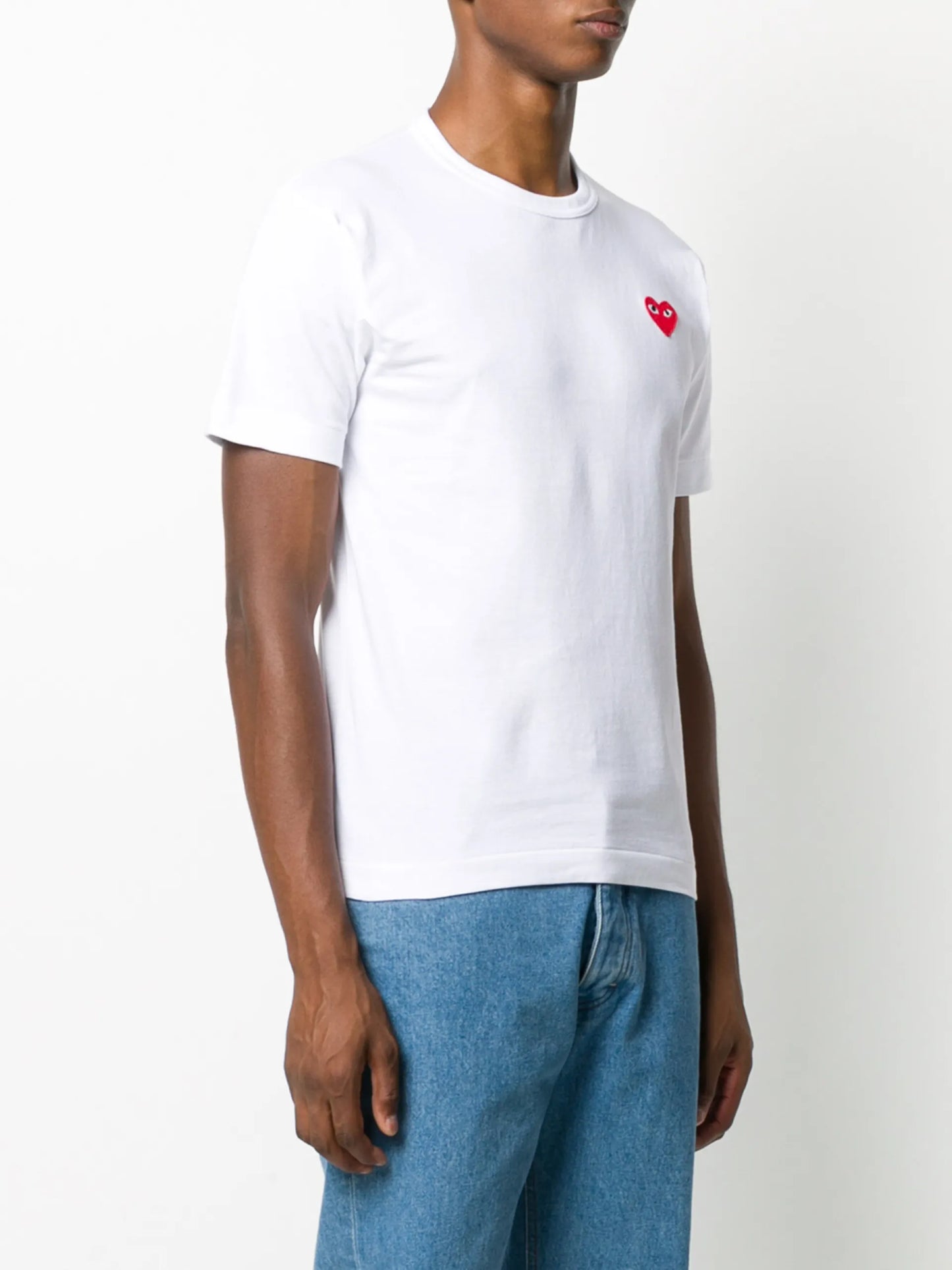 Comme Des Garçons Play Applique Logo T-shirt - detail - Comme Des Garçons Play