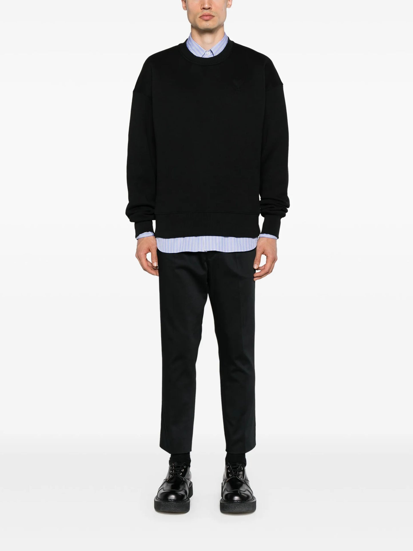 AMI Paris Elasticated-waist Cropped Trousers - vue arriere - AMI Paris