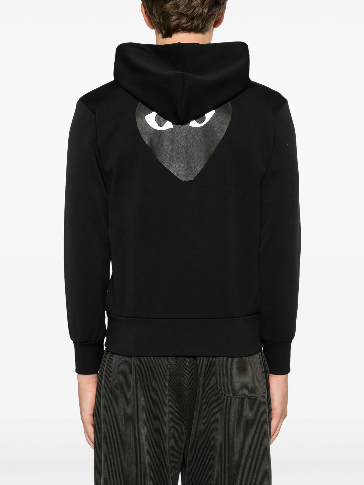 Comme Des Garçons Play Heart-patch Zip-up Hoodie AXT254051 Vue 4