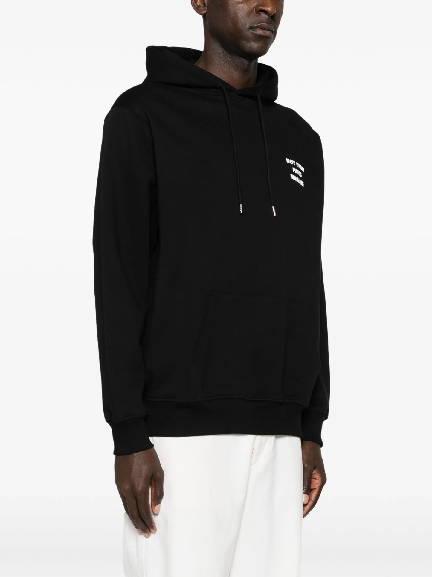 Drôle De Monsieur Slogan-print Cotton Hoodie - detail - Drôle De Monsieur