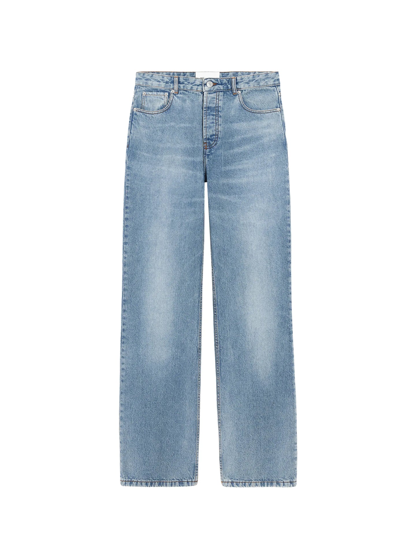 AMI Paris Wide-leg Jeans Blue Cotton - AMI Paris | Le Block Lyon