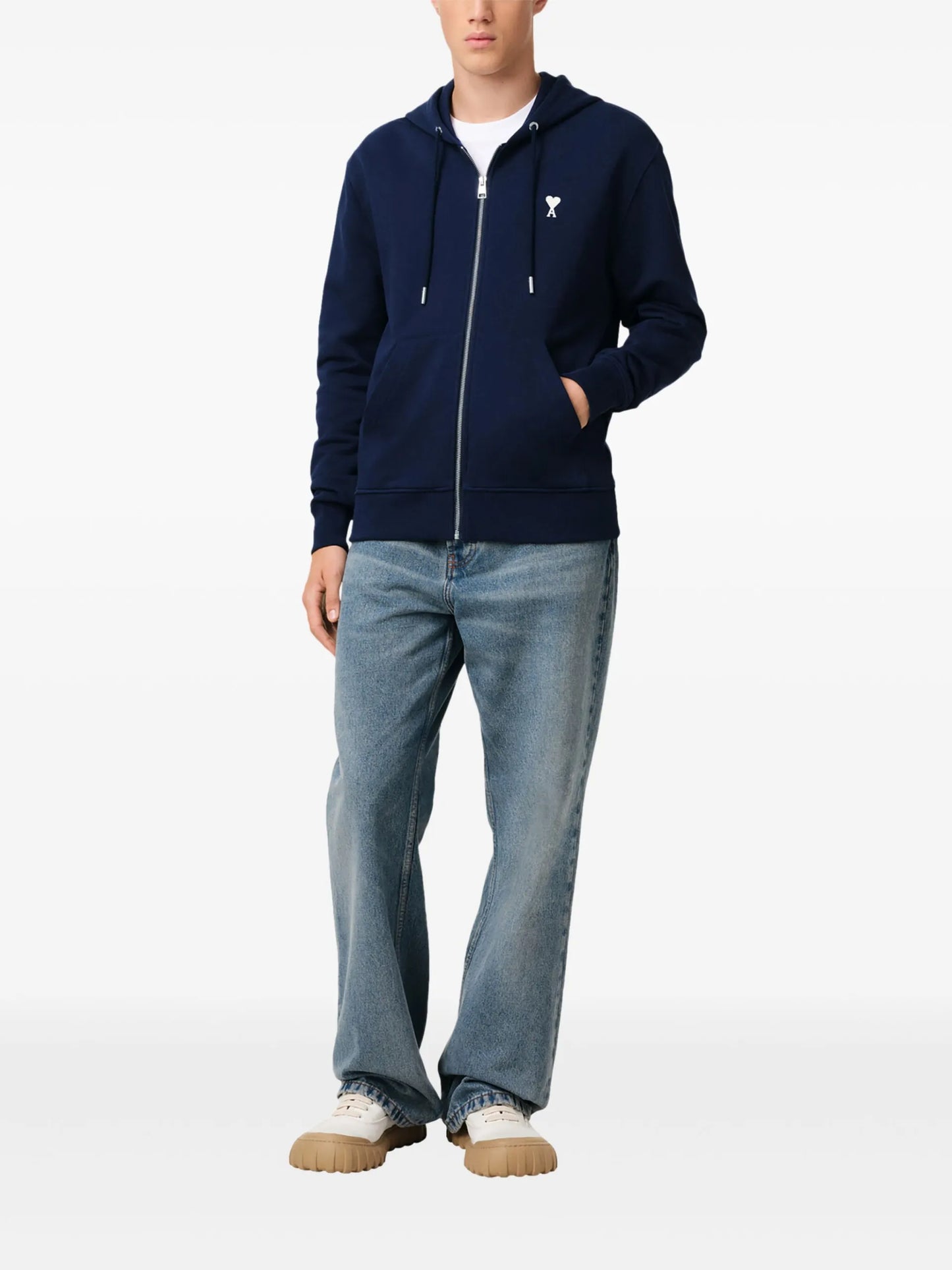 AMI Paris Ami De Coeur Hoodie E25HSW460730 Vue 2