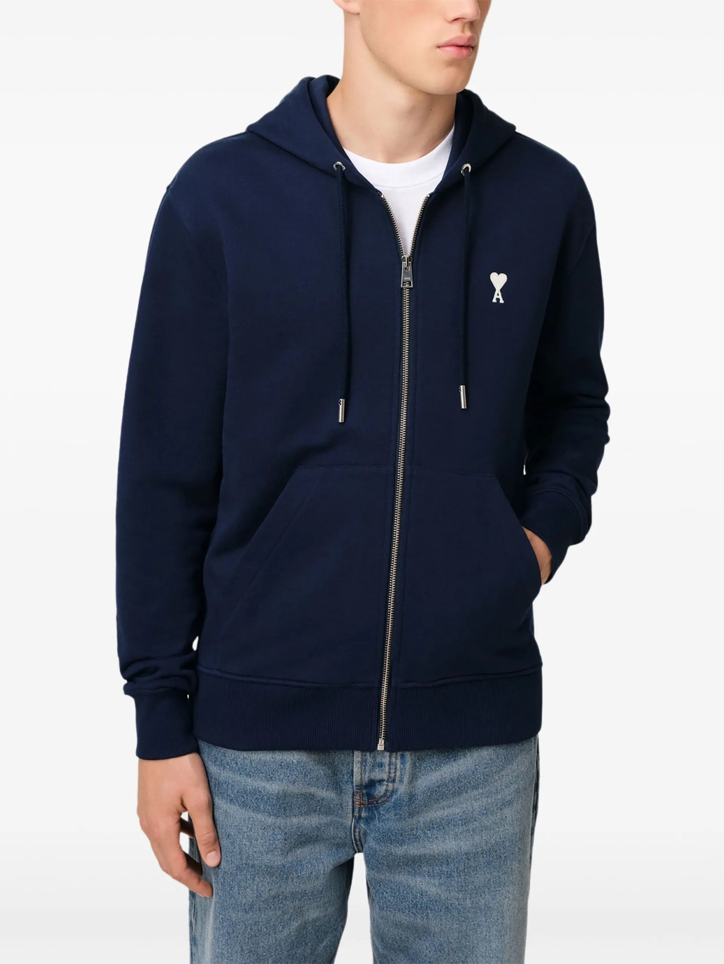 AMI Paris Ami De Coeur Hoodie E25HSW460730 Vue 5