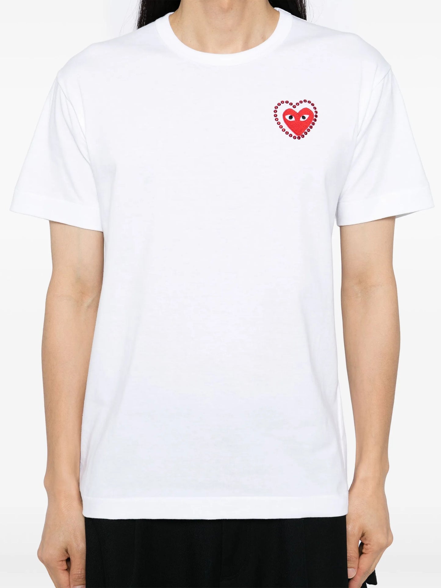 Comme Des Garçons Play Logo Patch T-shirt AXT802051 Vue 5