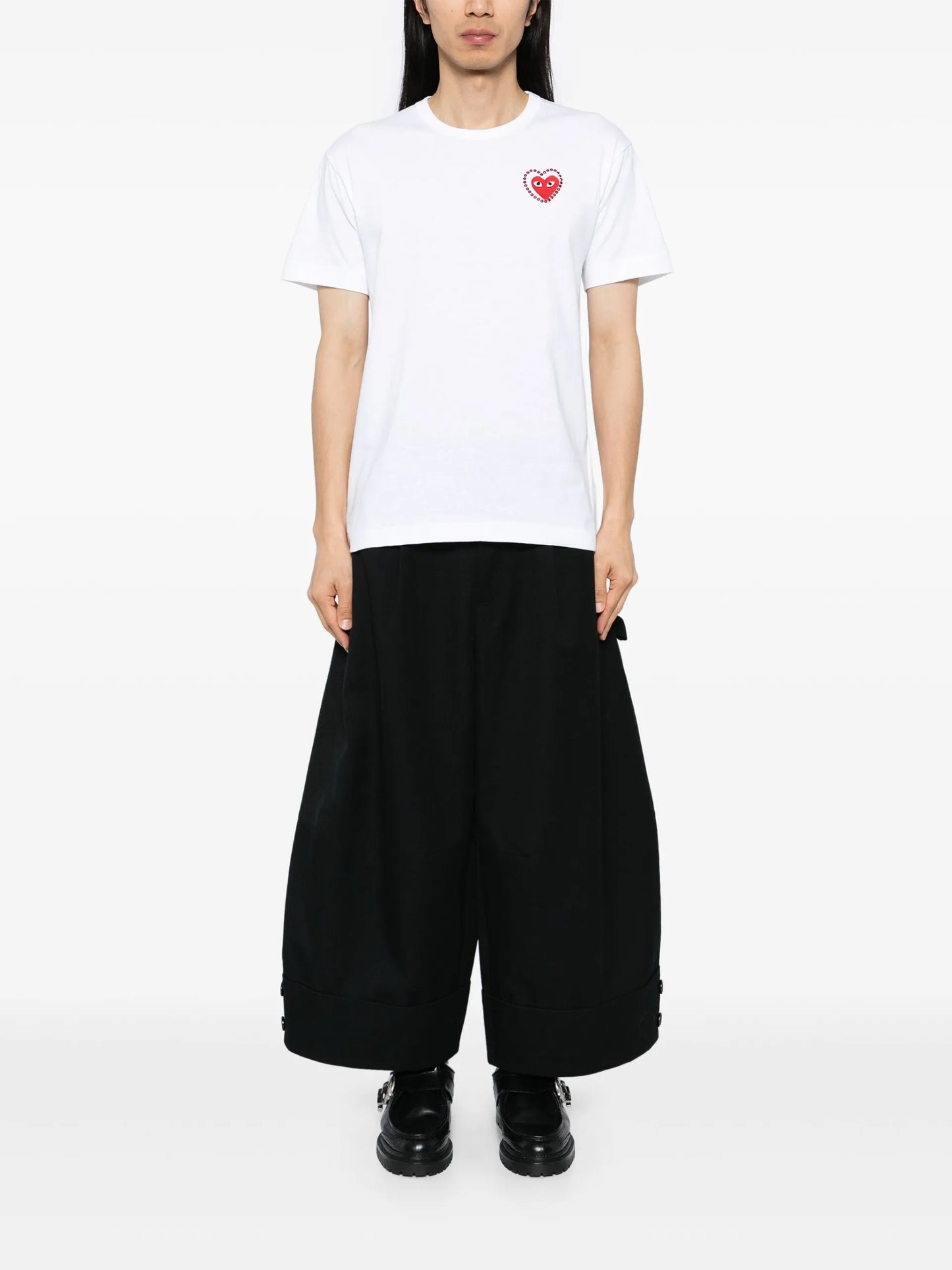 Comme Des Garçons Play Logo Patch T-shirt AXT802051 Vue 2