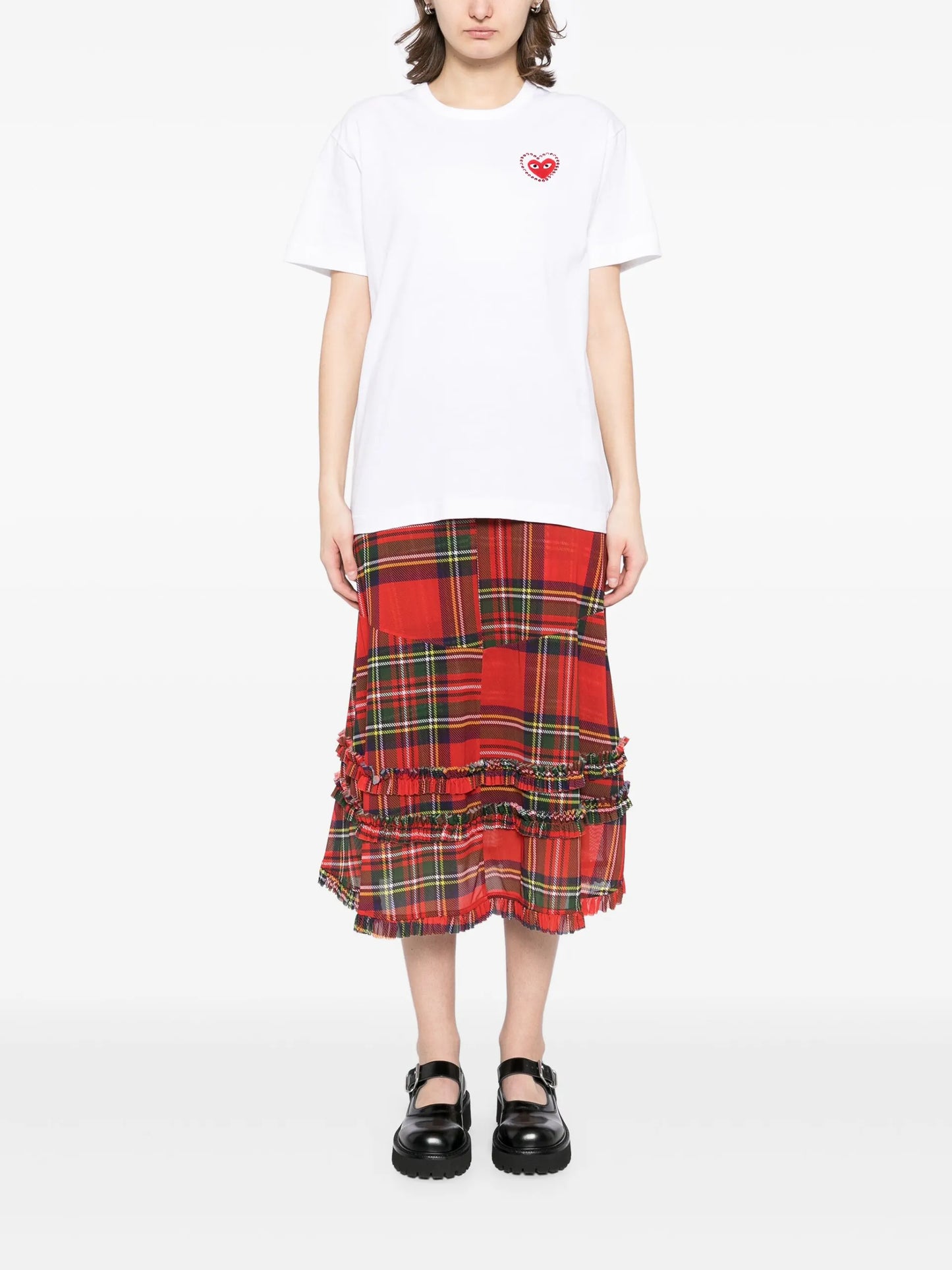 Comme Des Garçons Play Logo Patch T-shirt AXT802051 Vue 3