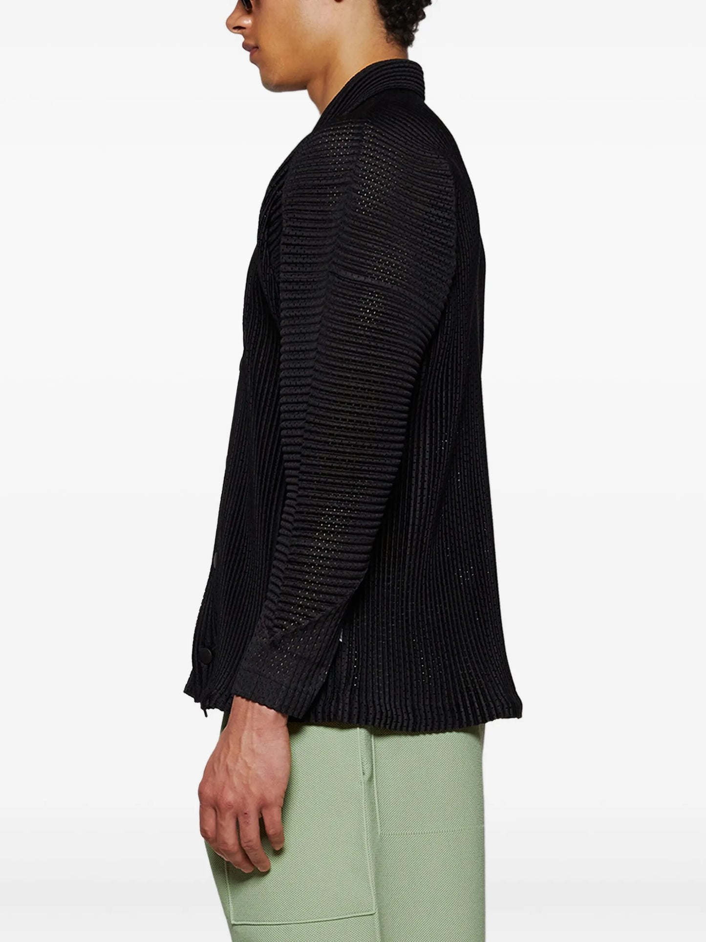 Homme Plissé Issey Miyake Pleated Shirt Jacket - vue 4 - Homme Plissé Issey Miyake