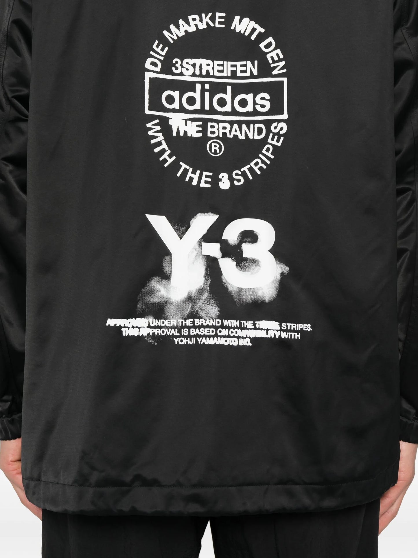 Y-3 Logo-print Shirt Jacket Black Recycled Polyester - vue 5 - Y-3