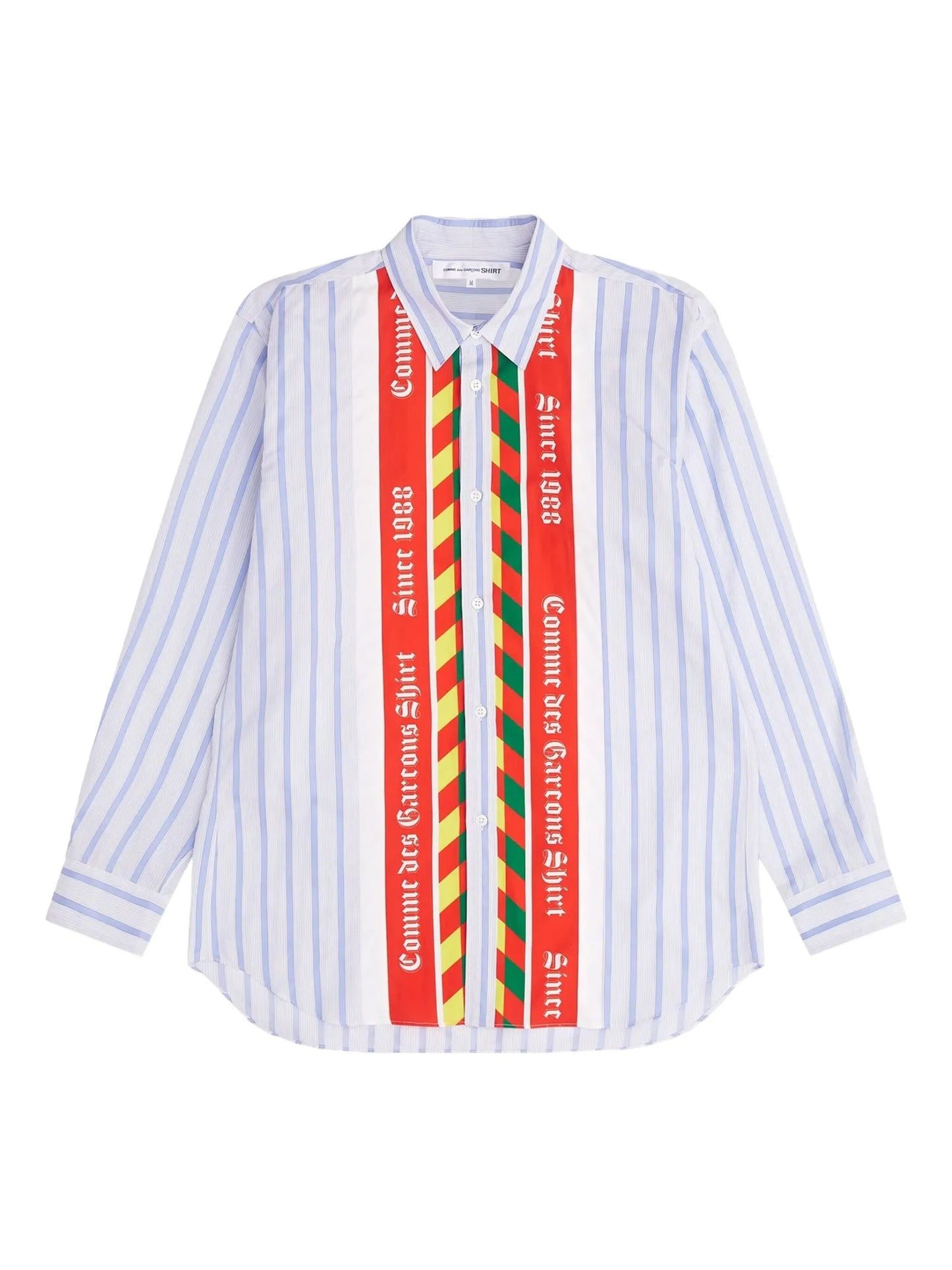 Comme Des Garçons Shirt Striped Logo Shirt - Comme Des Garçons Shirt | Le Block Lyon