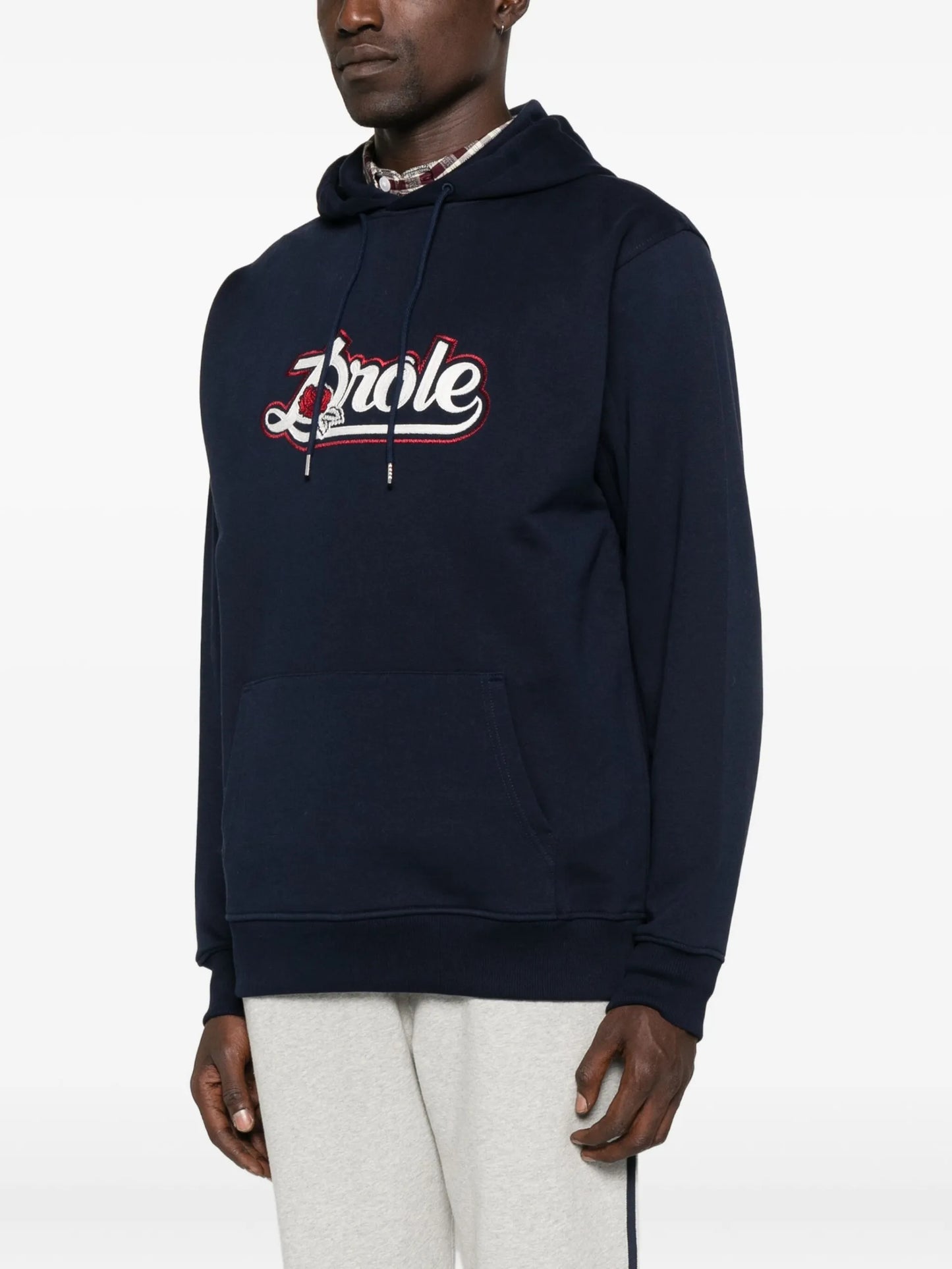 Drôle De Monsieur Rose Logo Hoodie - detail - Drôle De Monsieur