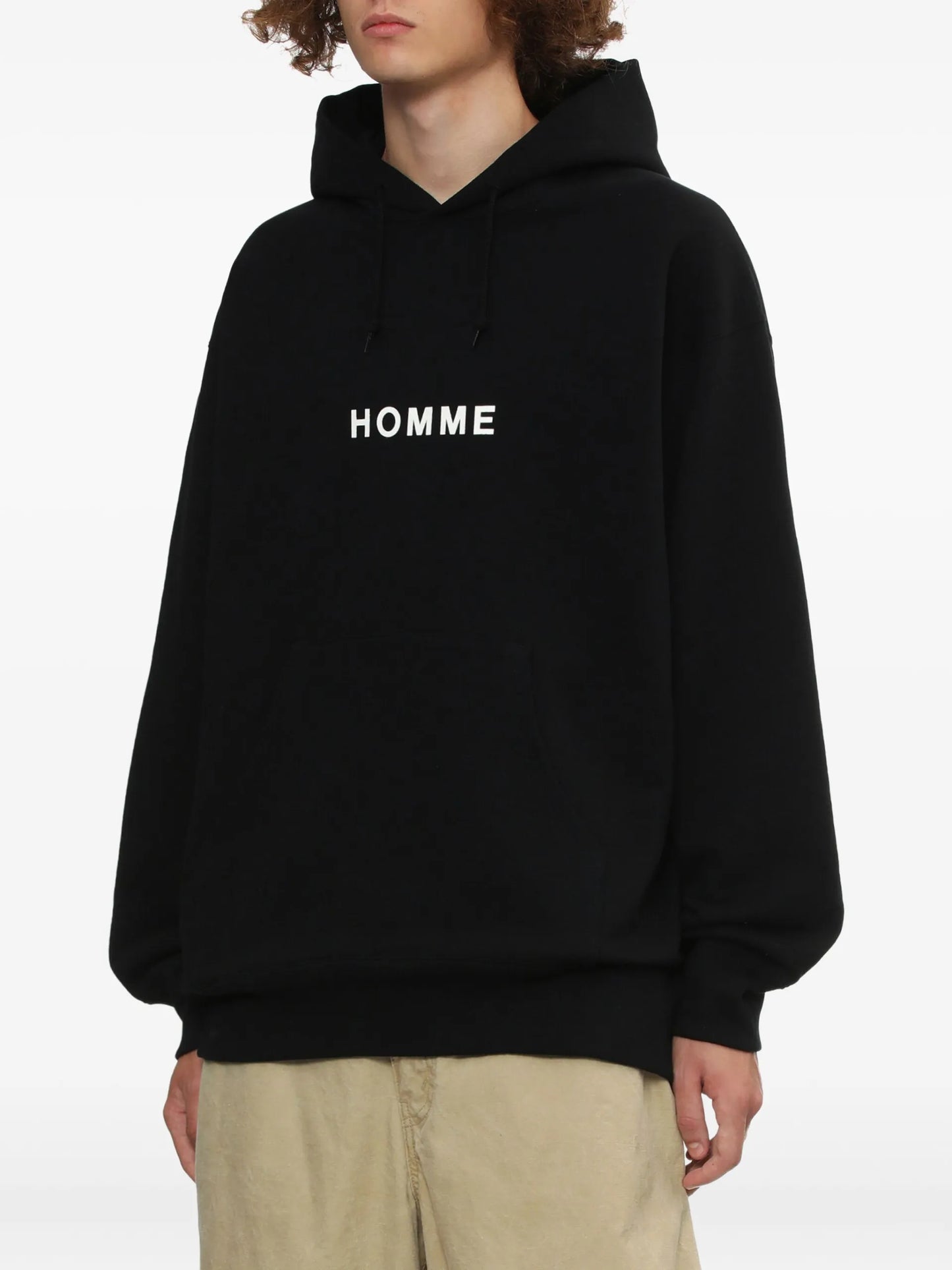 Comme Des Garçons Homme Logo-print Hoodie - detail - Comme des Garçons Homme
