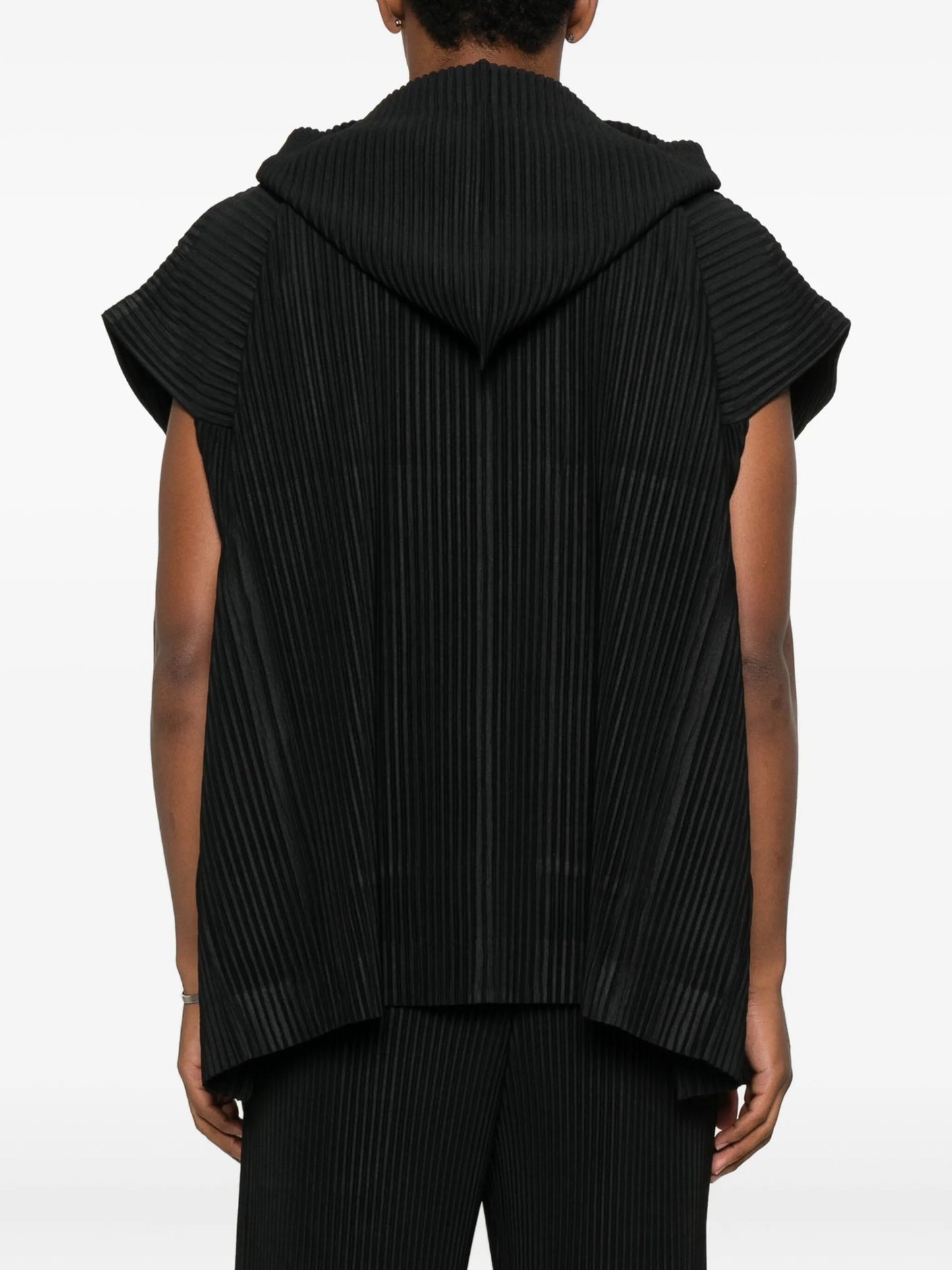 Homme Plissé Issey Miyake Hooded Pleated Gilet - vue 4 - Homme Plissé Issey Miyake