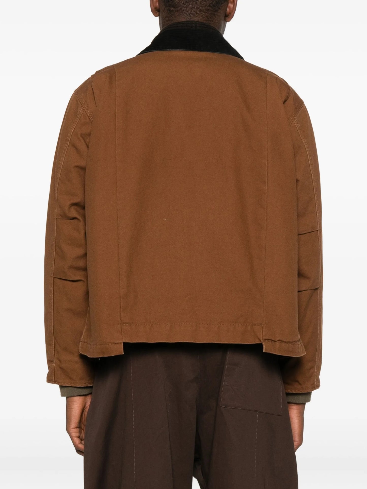 Sacai X Carhartt Zip-up Contrast-collar Jacket 2500990S642 Vue 4