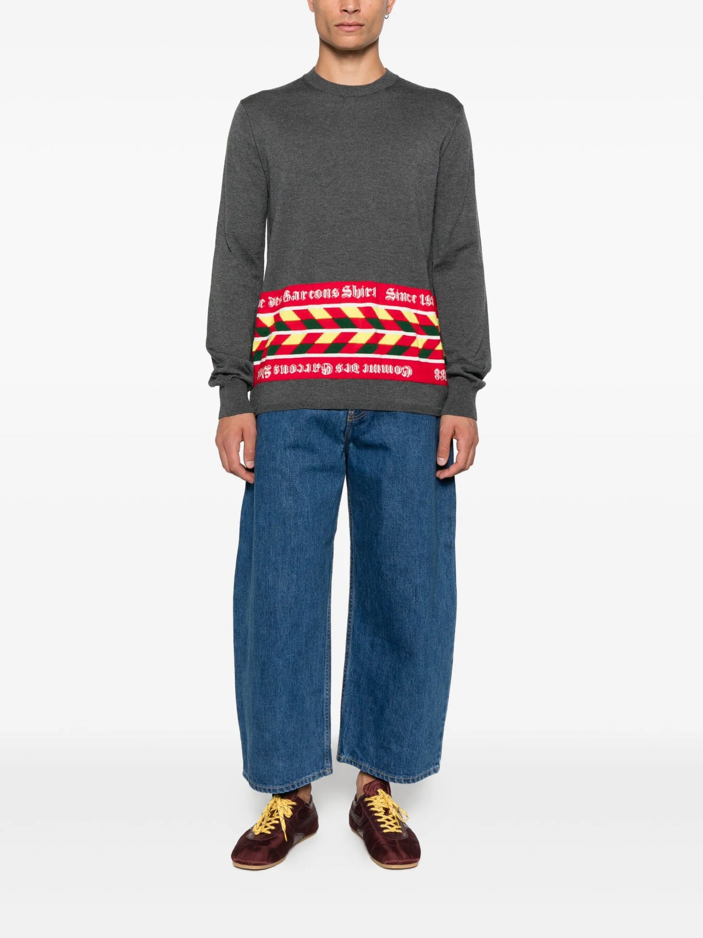 Comme Des Garçons Shirt Wool-blend Jumper - vue arriere - Comme Des Garçons Shirt