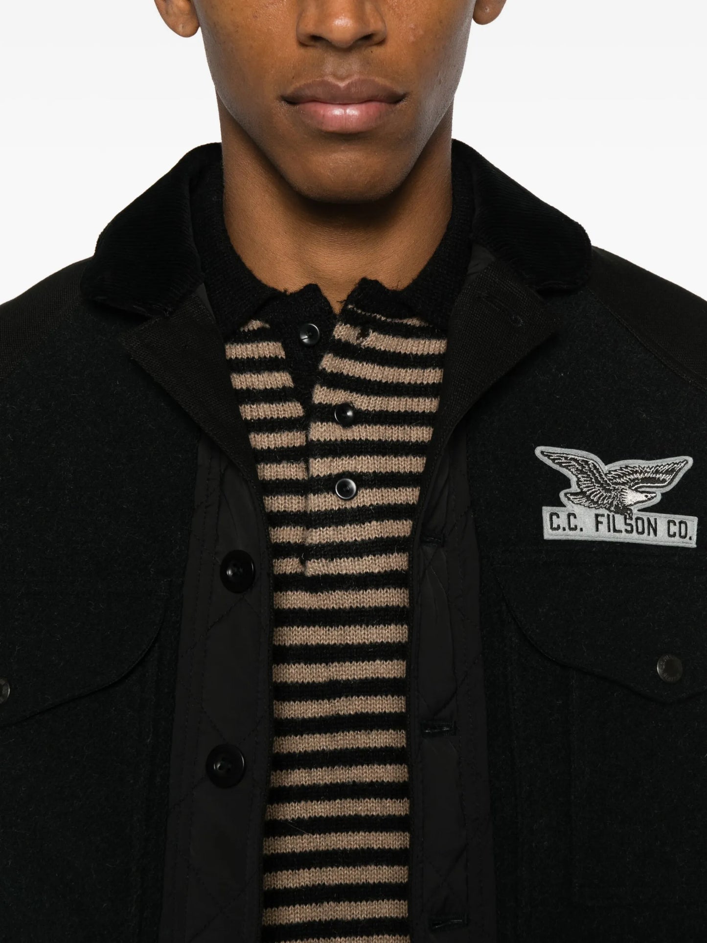 Junya Watanabe MAN X Filson Buttoned Patch-detail Jacket - vue 5 - Junya Watanabe MAN