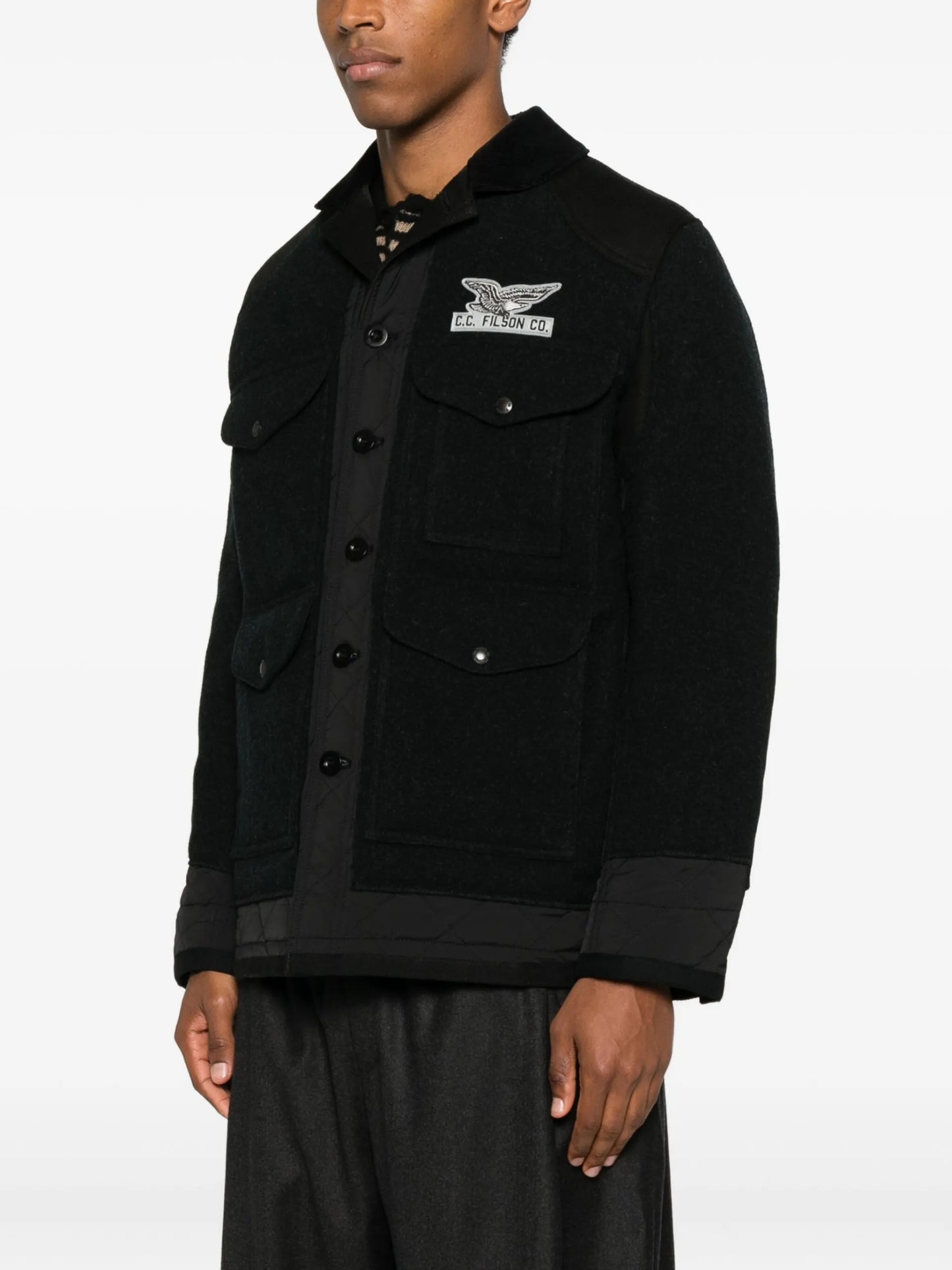 Junya Watanabe MAN X Filson Buttoned Patch-detail Jacket - detail - Junya Watanabe MAN