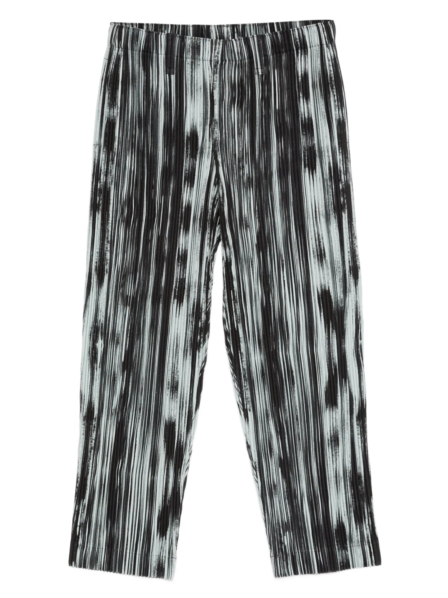 Homme Plissé Issey Miyake Brushstroke Stripe Plissé Trousers - Homme Plissé Issey Miyake | Le Block Lyon