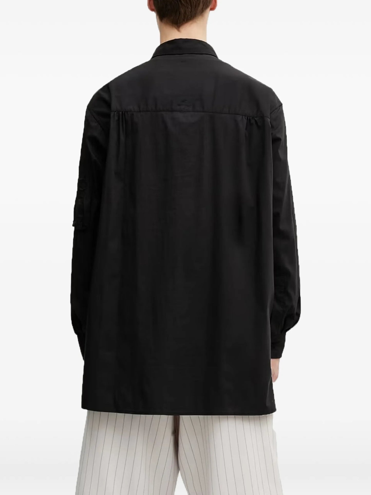 Y-3 Buttoned Pocket Shirt Black Cotton - detail - Y-3
