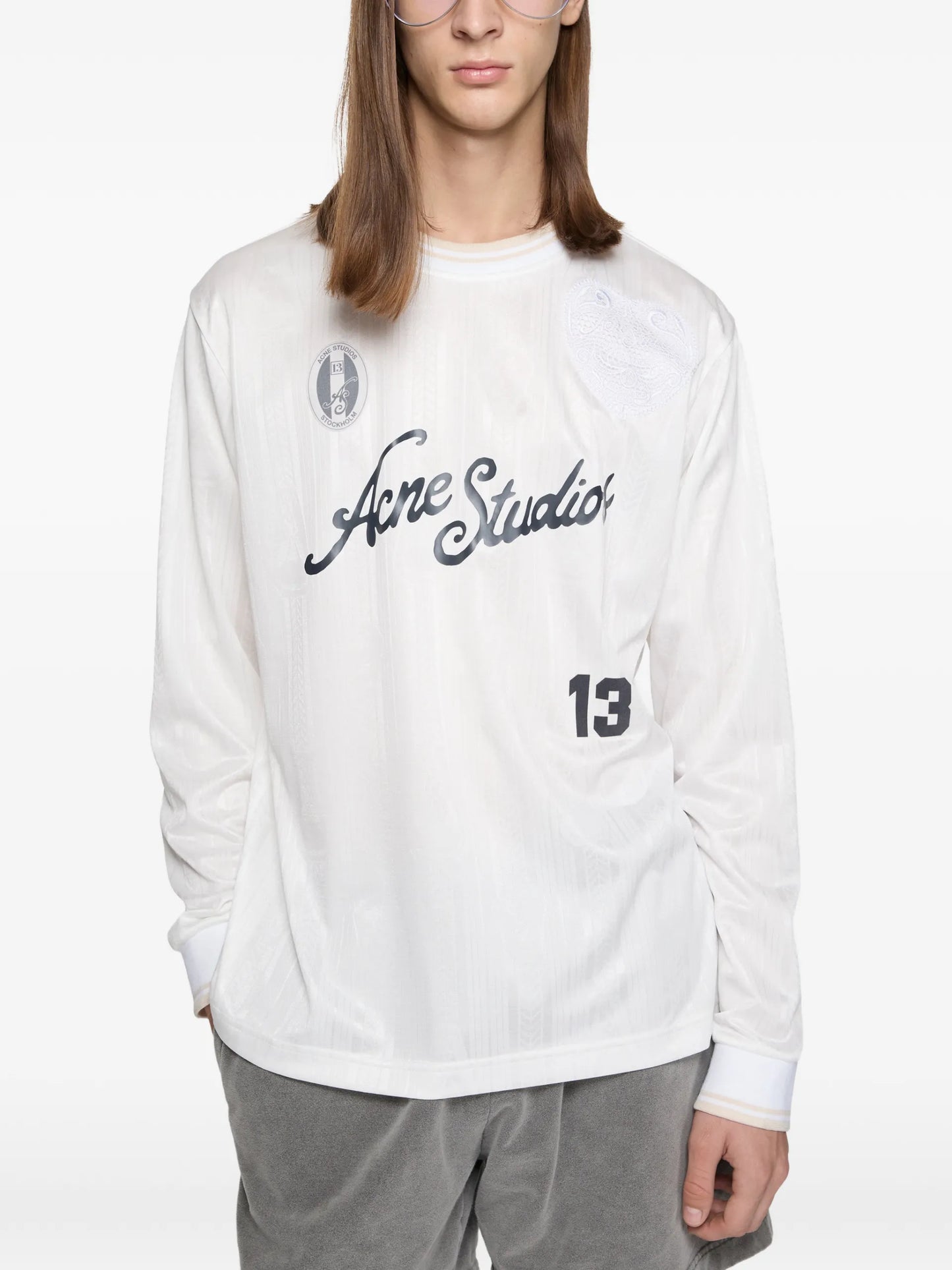 Acne Studios Long-sleeve Print T-shirt BL0437 Vue 5