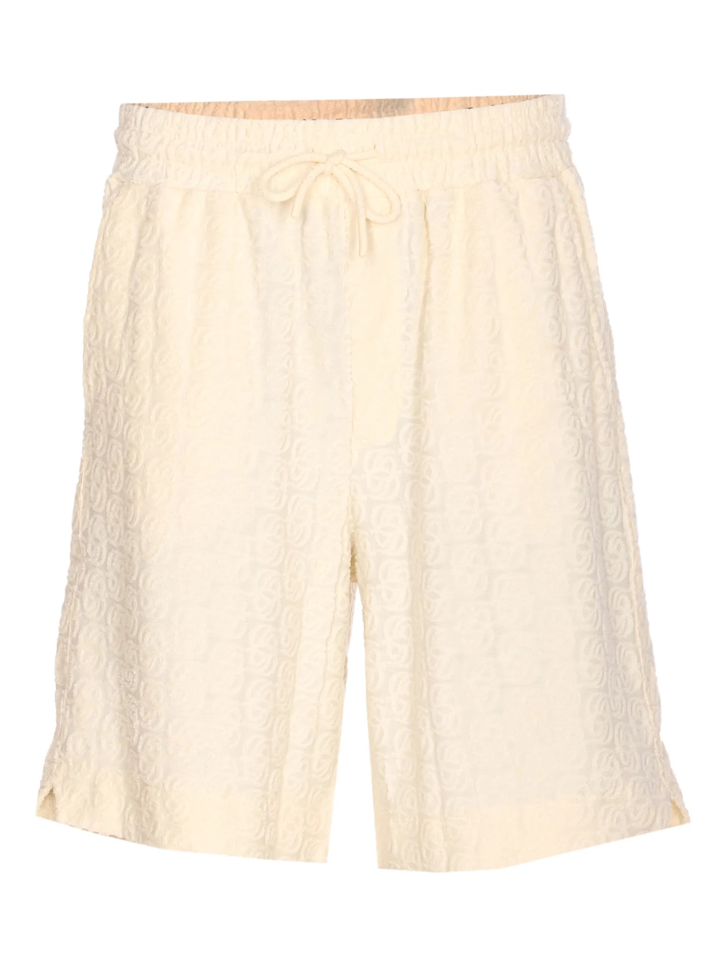 Drôle De Monsieur Elasticised-waist Track Shorts JBS158CO201OW00OW Vue 1