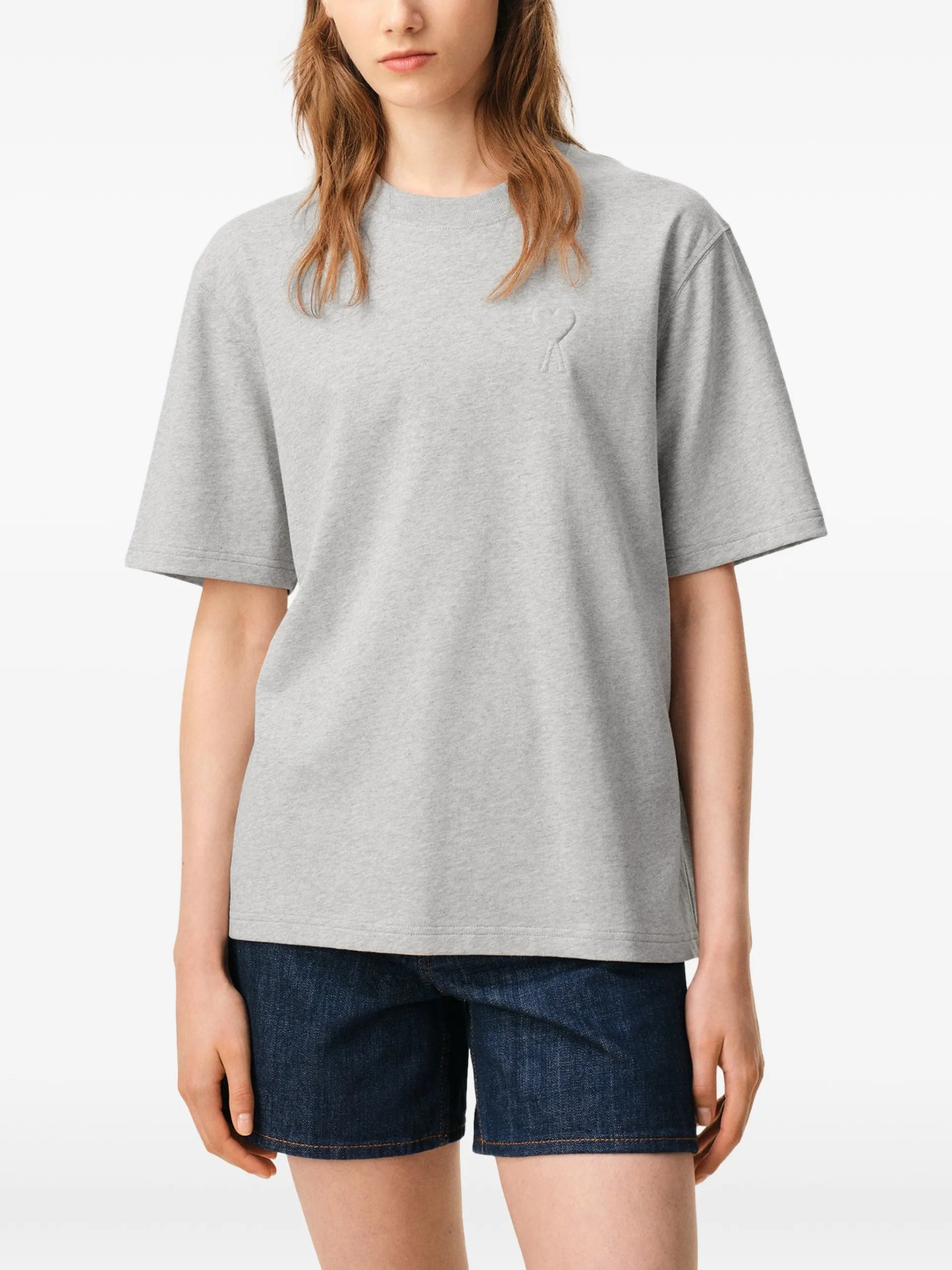 AMI Paris Crew-neck T-shirt E26UTS357726 Vue 3