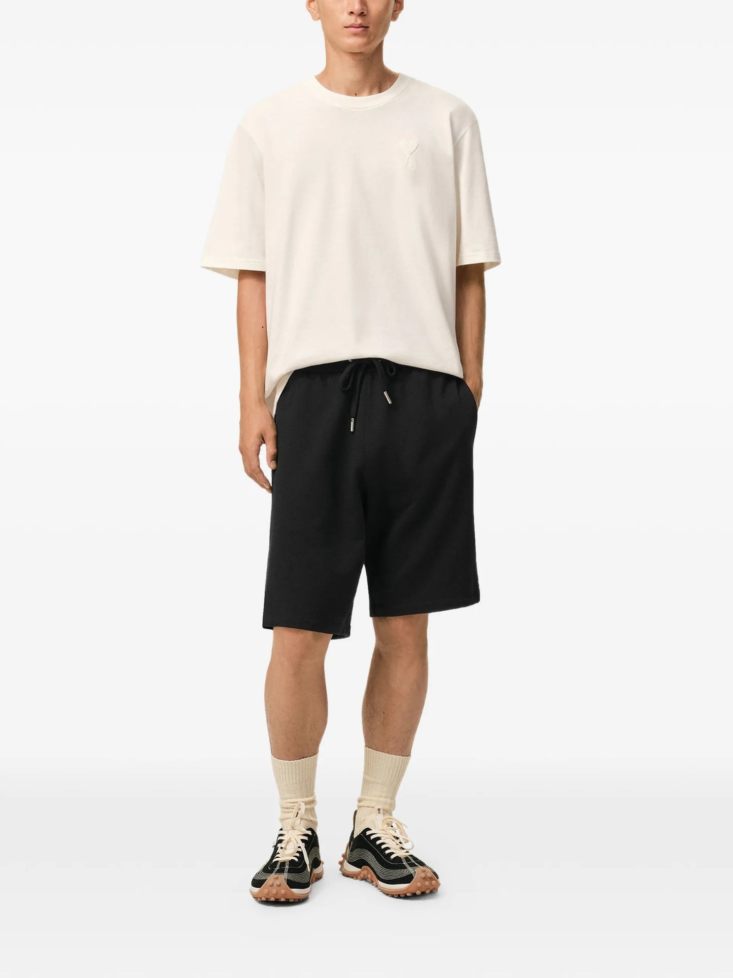 AMI Paris Ami De Coeur Track Shorts E26HSO825730 Vue 2