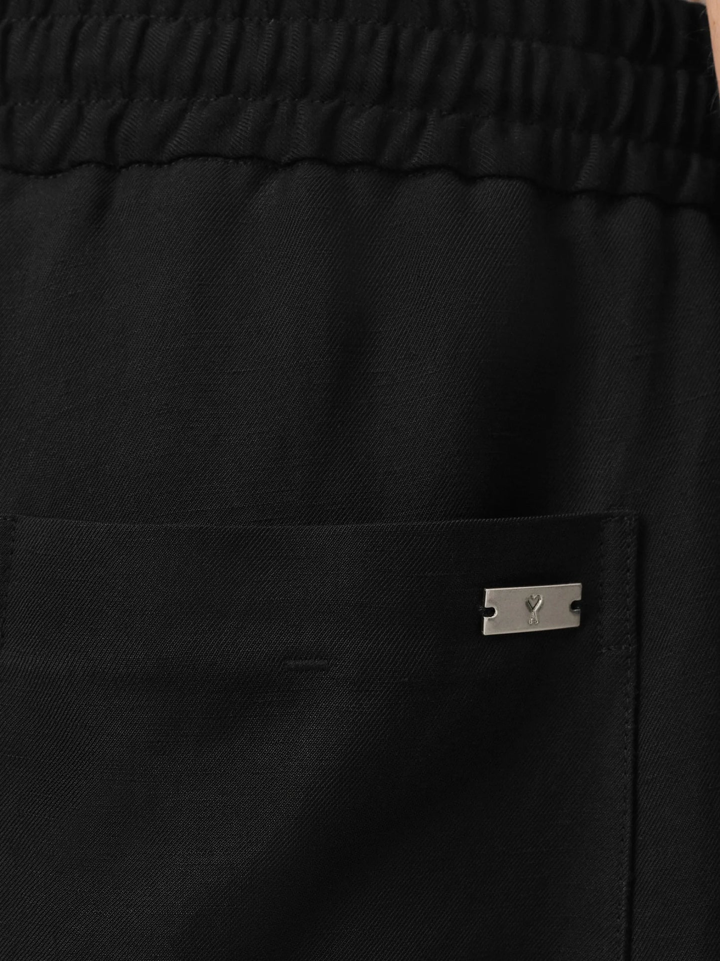 AMI Paris Elasticated Waist Drawstring Trousers - vue 5 - AMI Paris