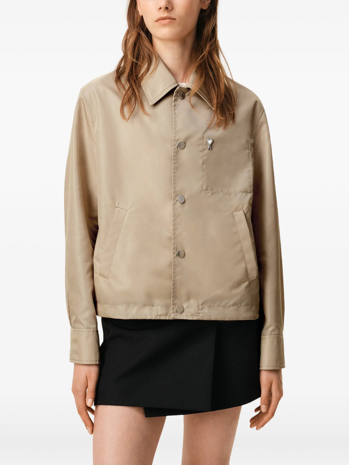AMI Paris Ami De Coeur Buttoned Jacket E26UJK872PA0037 Vue 3
