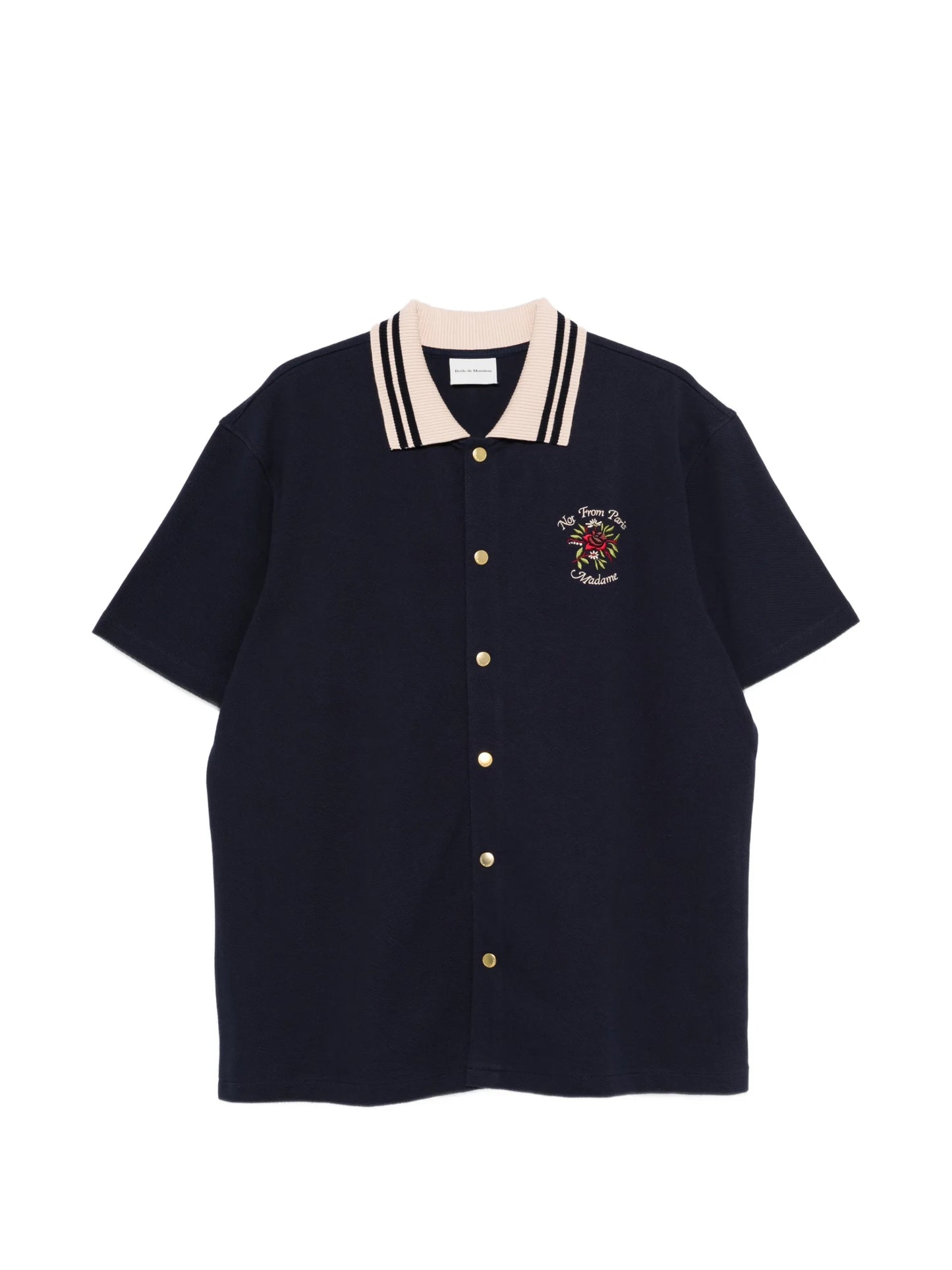 Drôle De Monsieur Embroidered Buttoned Shirt JSH247CO264 Vue 1