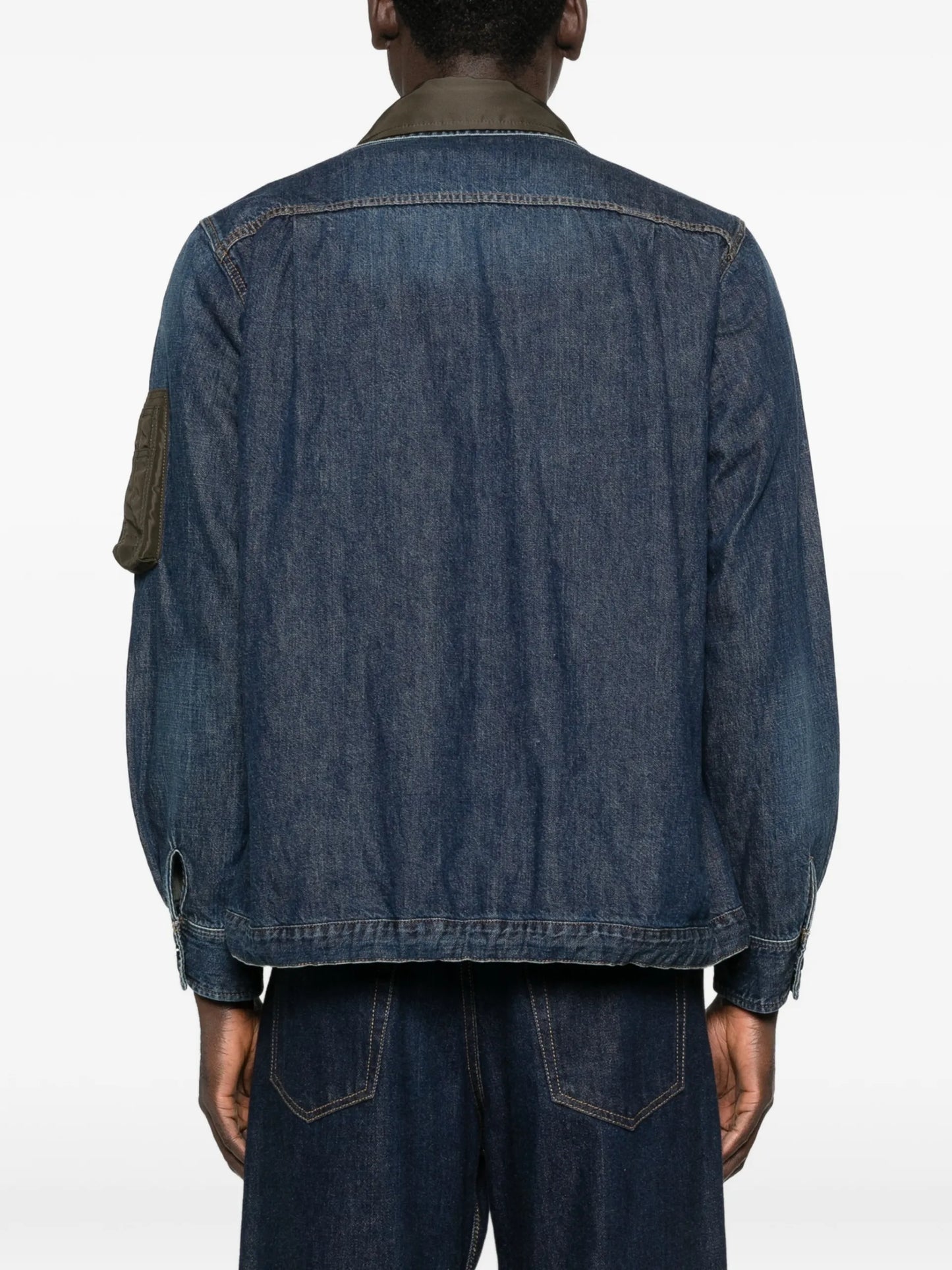 Sacai Button Front Pocket Jacket 2603928M401 Vue 4