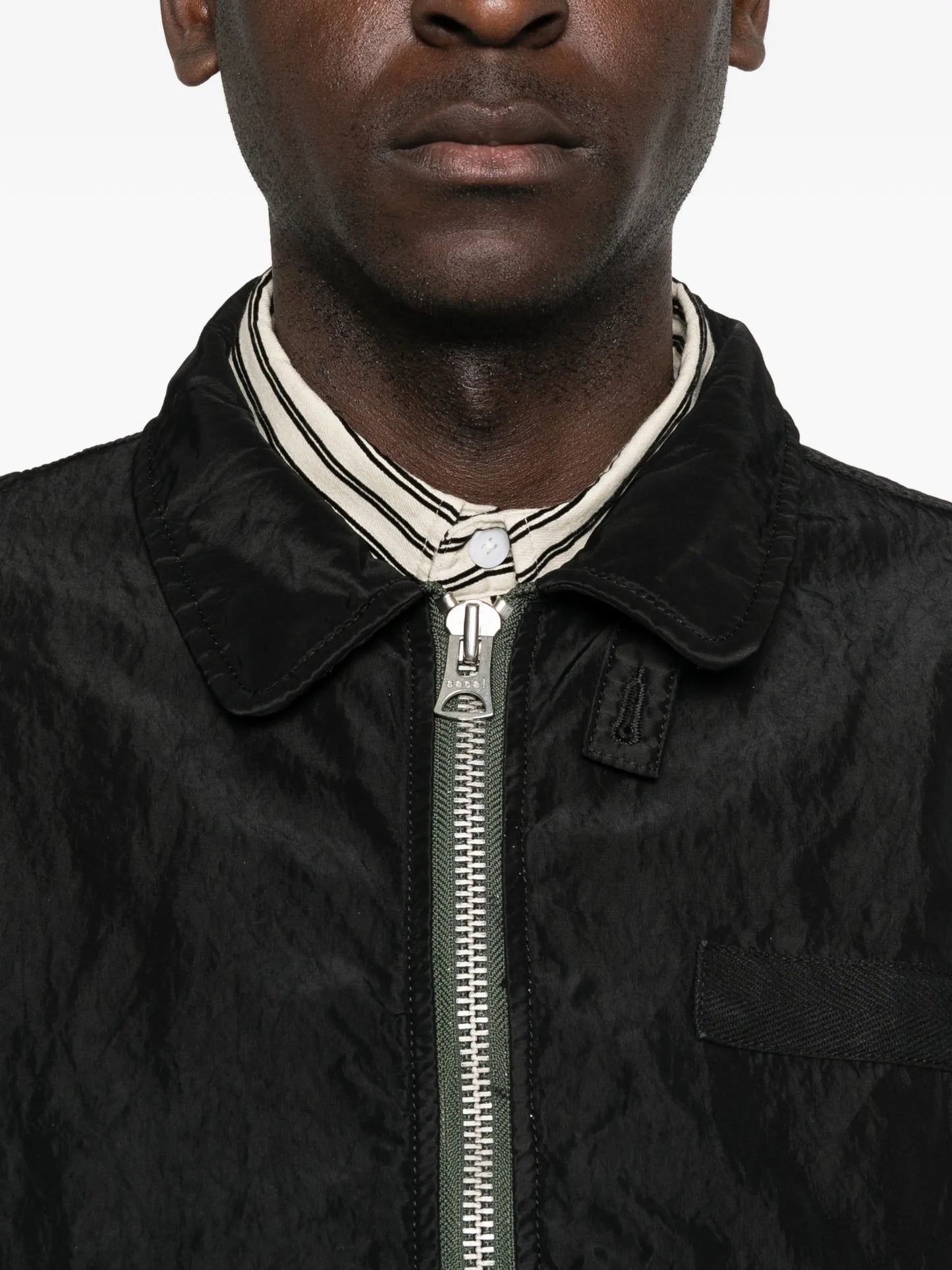 Sacai Zip-up Bomber Jacket 2603913M Vue 5