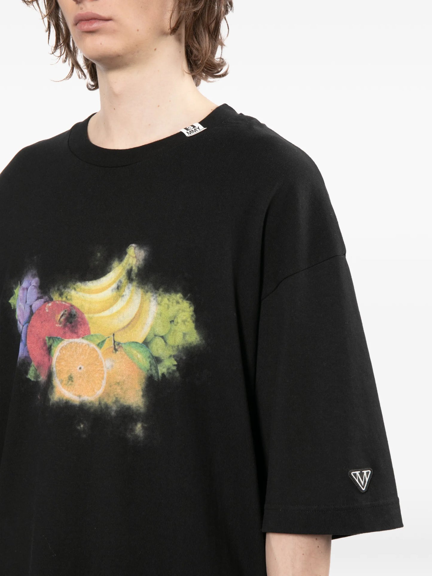 Maison MIHARA YASUHIRO Fruit-print T-shirt MHRTE6TS841MQBKX050 Vue 5