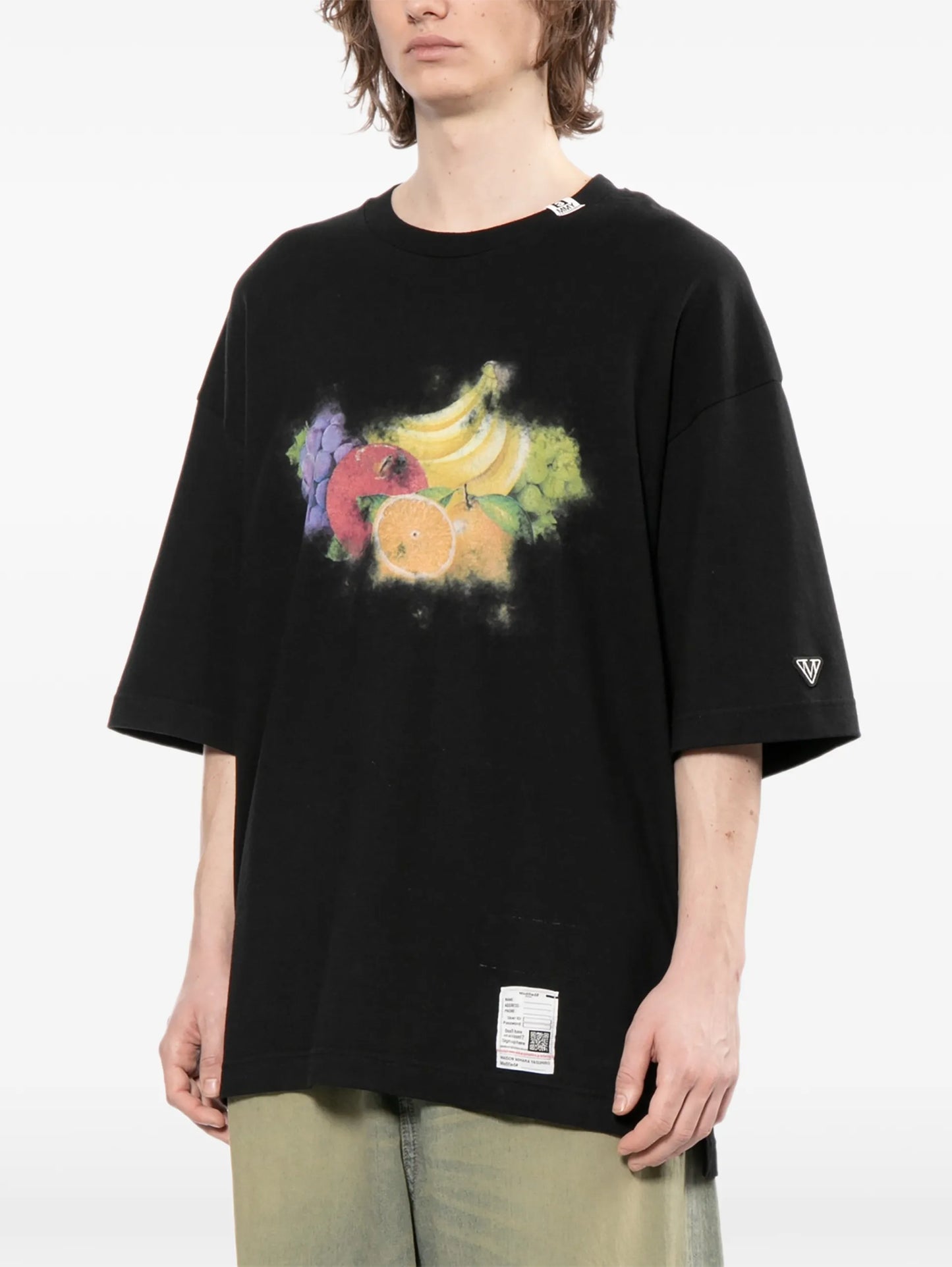 Maison MIHARA YASUHIRO Fruit-print T-shirt MHRTE6TS841MQBKX050 Vue 3