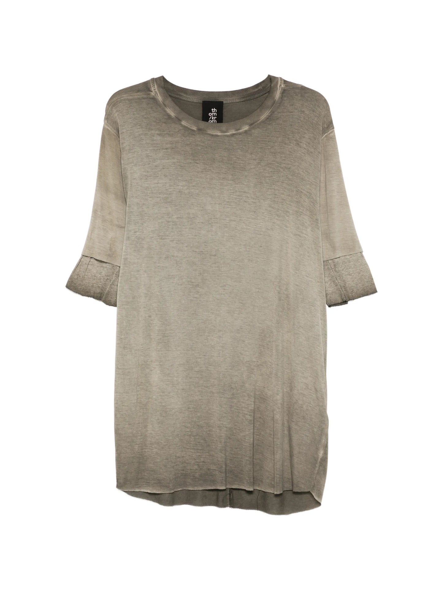 Thom Krom Ribbed-trim T-shirt MTS940 Vue 1