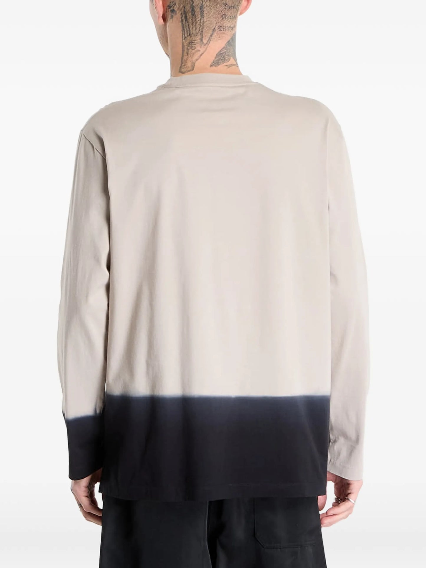 Y-3 Long-sleeve Cotton T-shirt KQ9781BROWN Vue 4