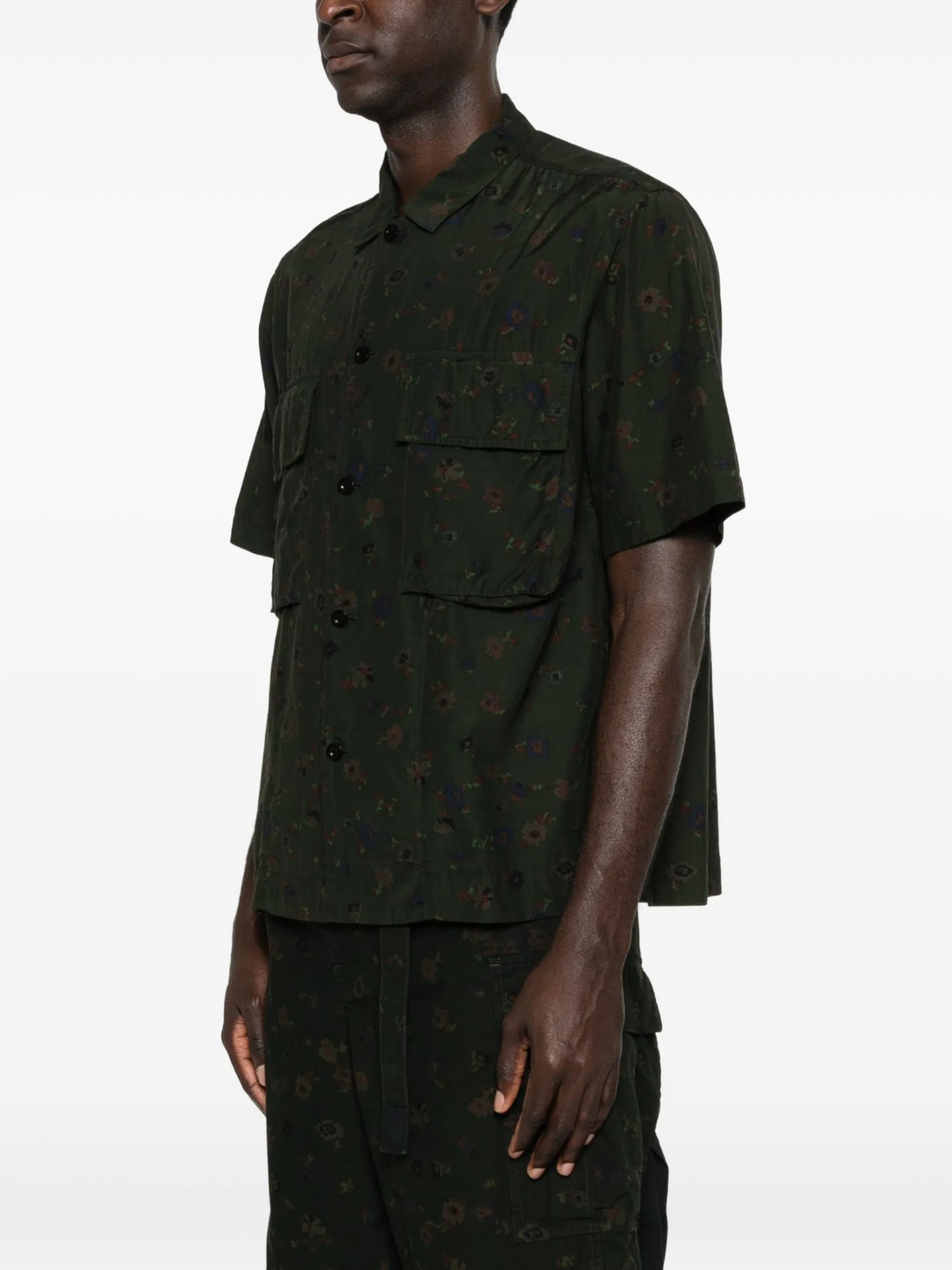 Sacai Floral-print Shirt 2603977M Vue 3