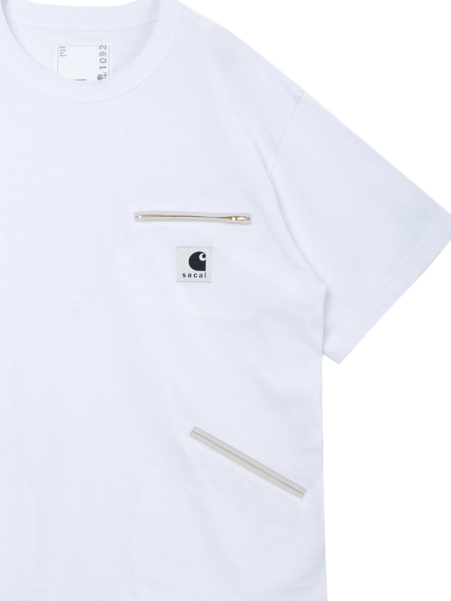 Sacai X Carhartt WIP Cotton T-shirt 2601092S Vue 3