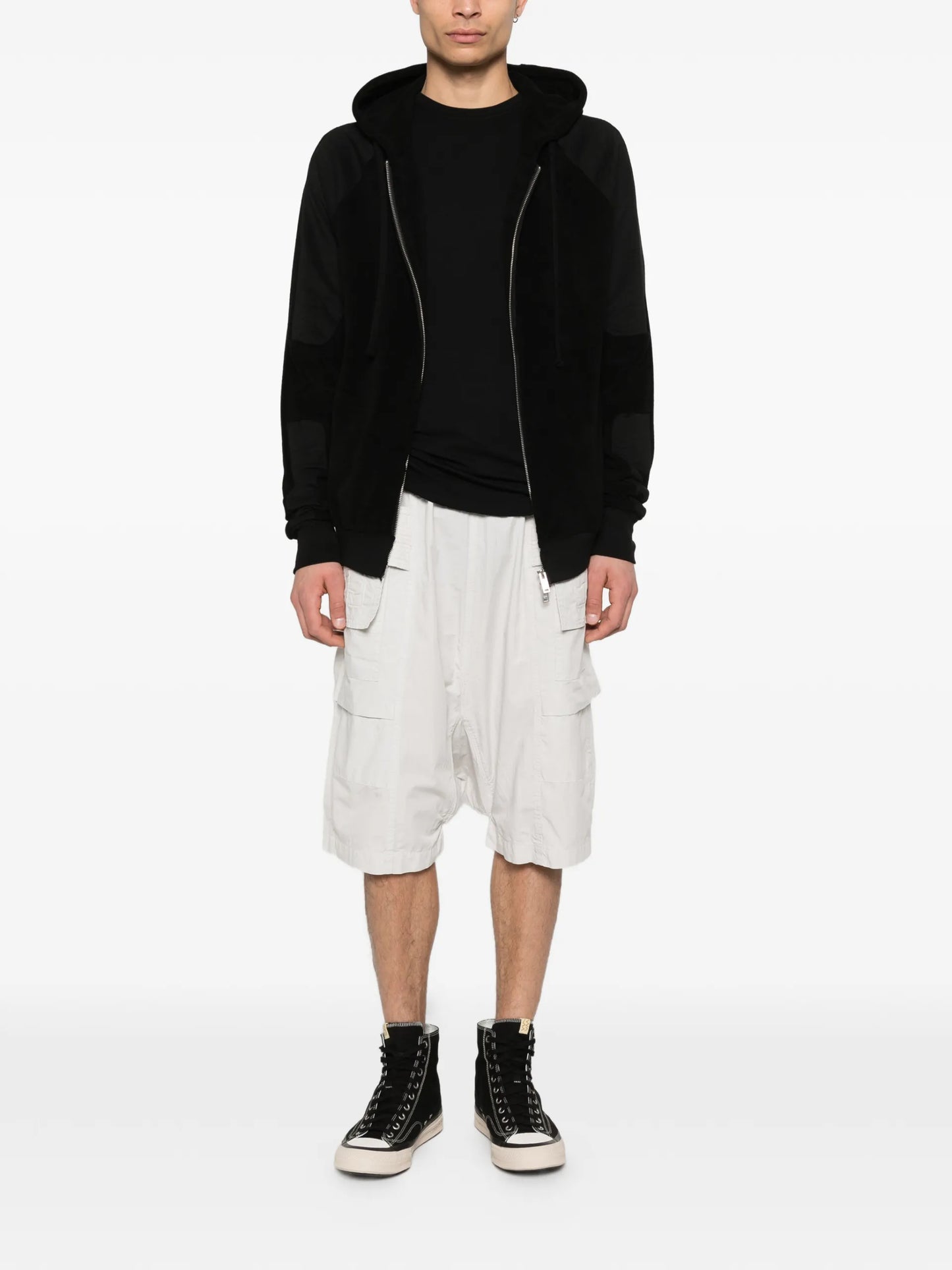 Thom Krom Zip Hoodie MSJ693 Vue 2