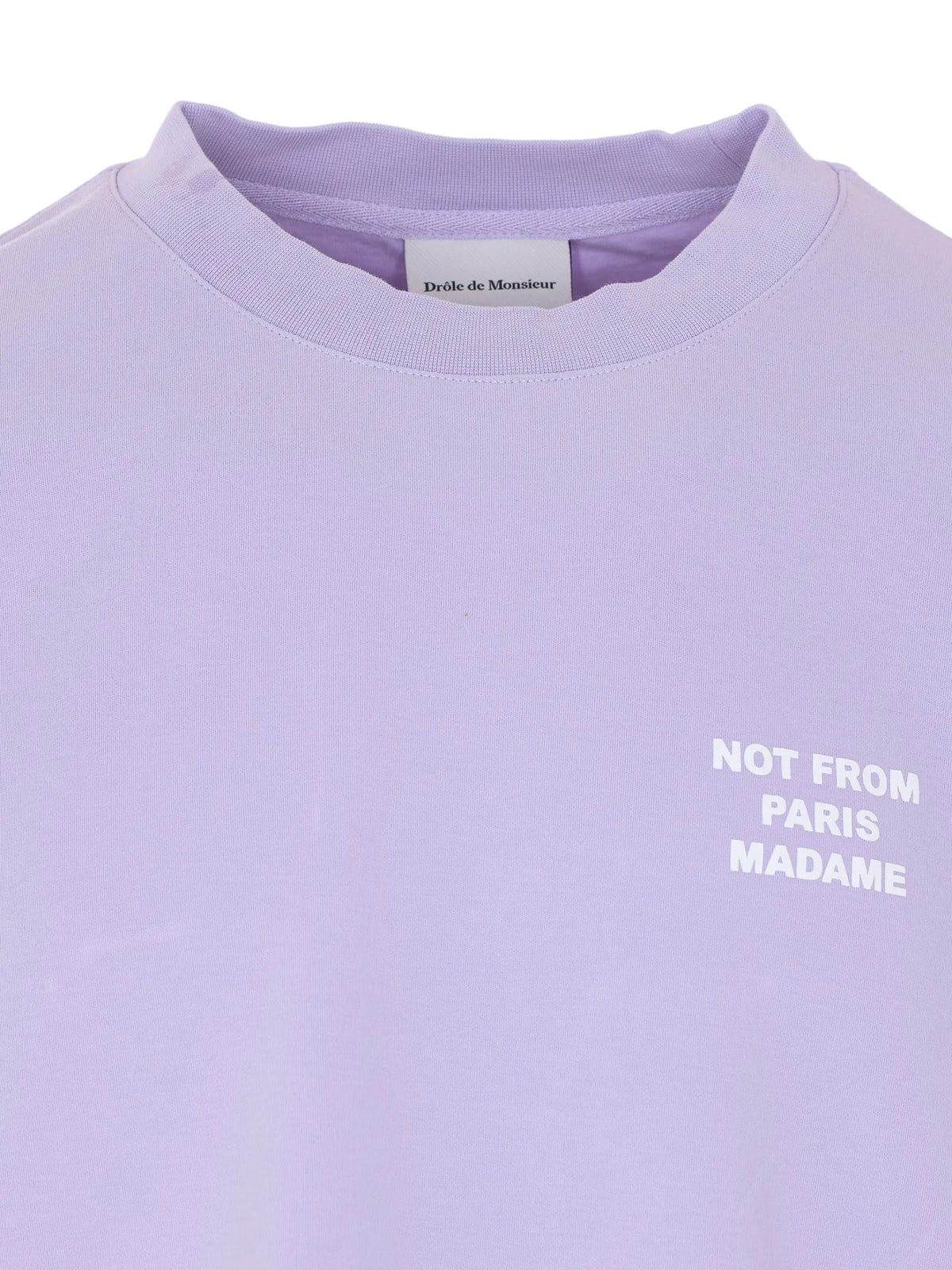 Drôle De Monsieur slogan T-shirt coloris Purple - vue 4