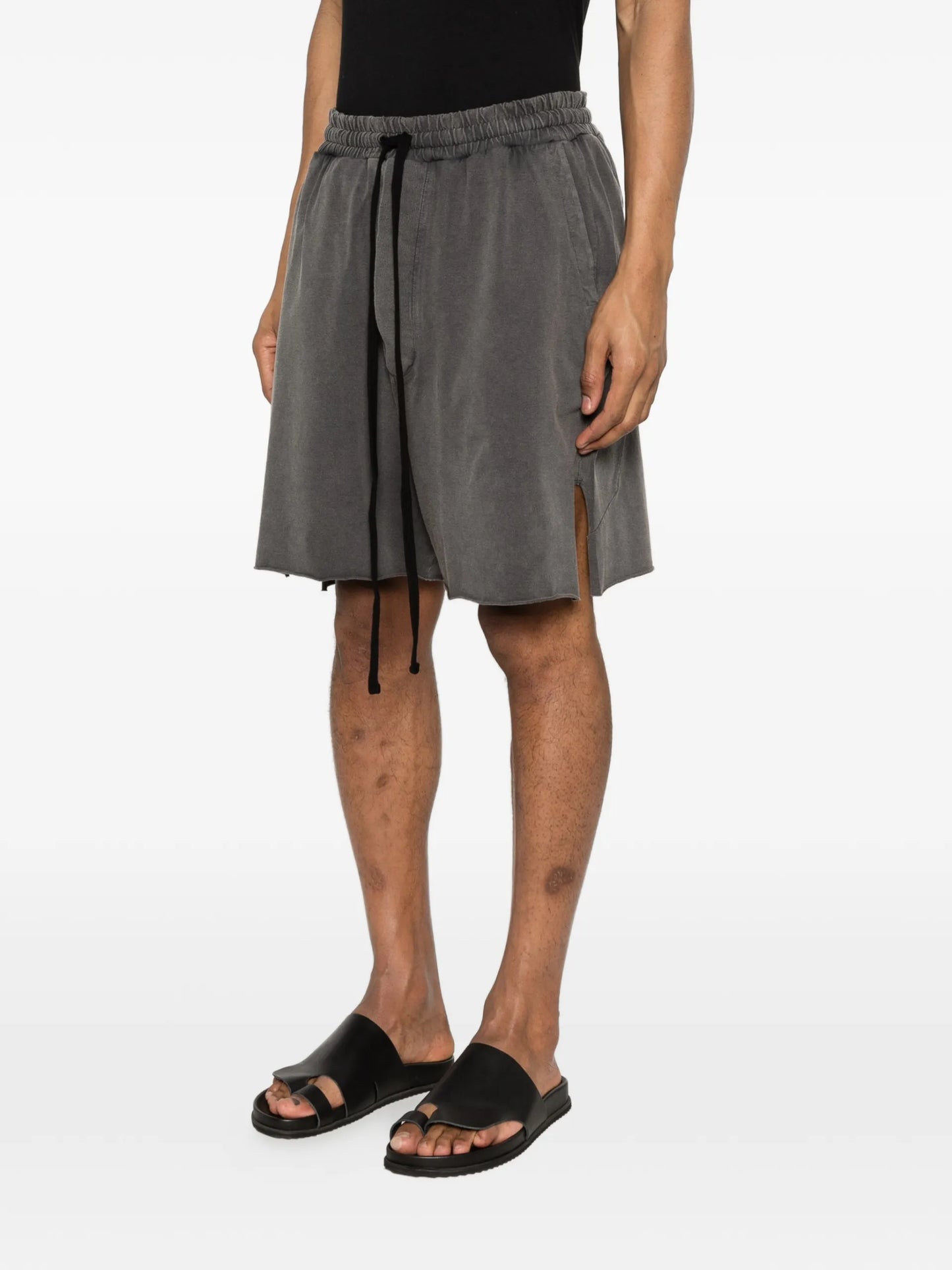 Thom Krom Drawstring Side-slit Shorts MST513 Vue 3