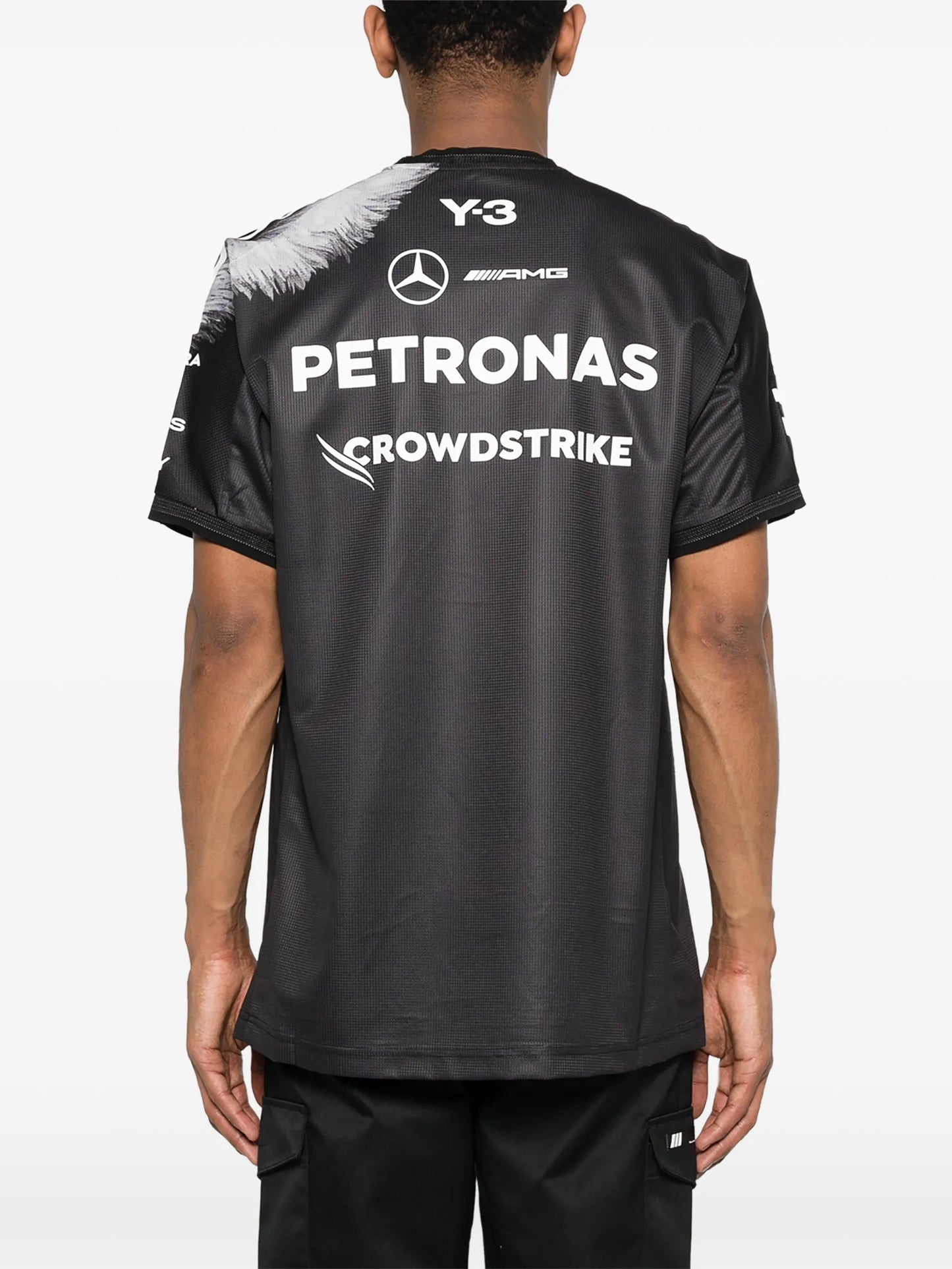 Y-3 X Mercedes-AMG Petronas F1 Print-detail T-shirt KQ9844 Vue 4