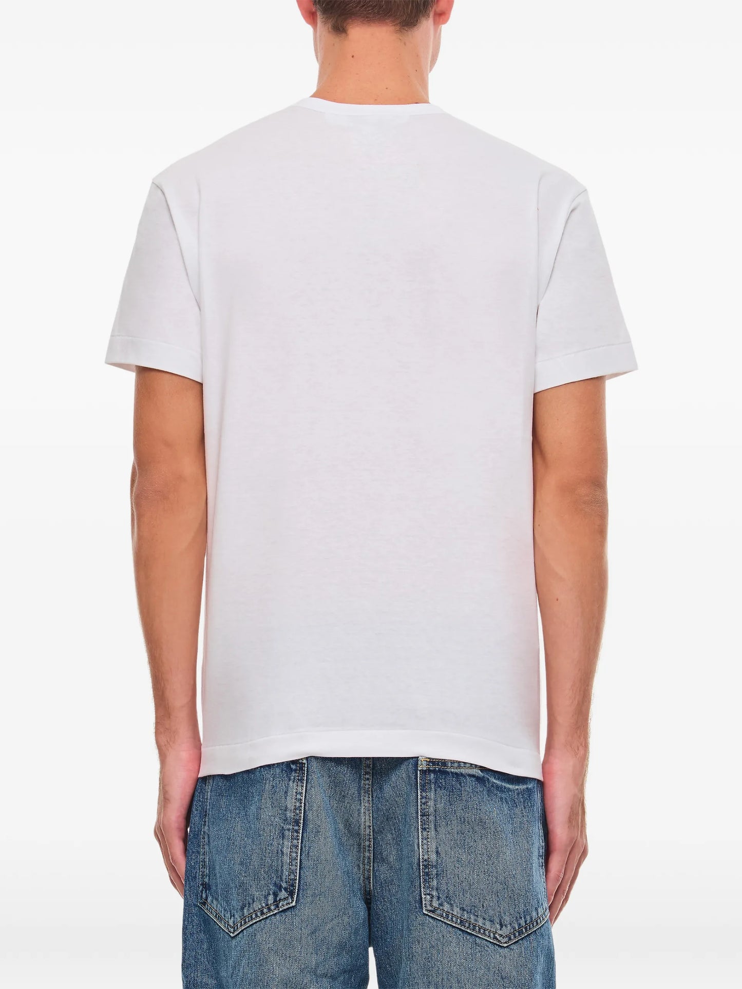 Comme Des Garçons Play Heart-logo T-shirt AXT108WHITE Vue 3