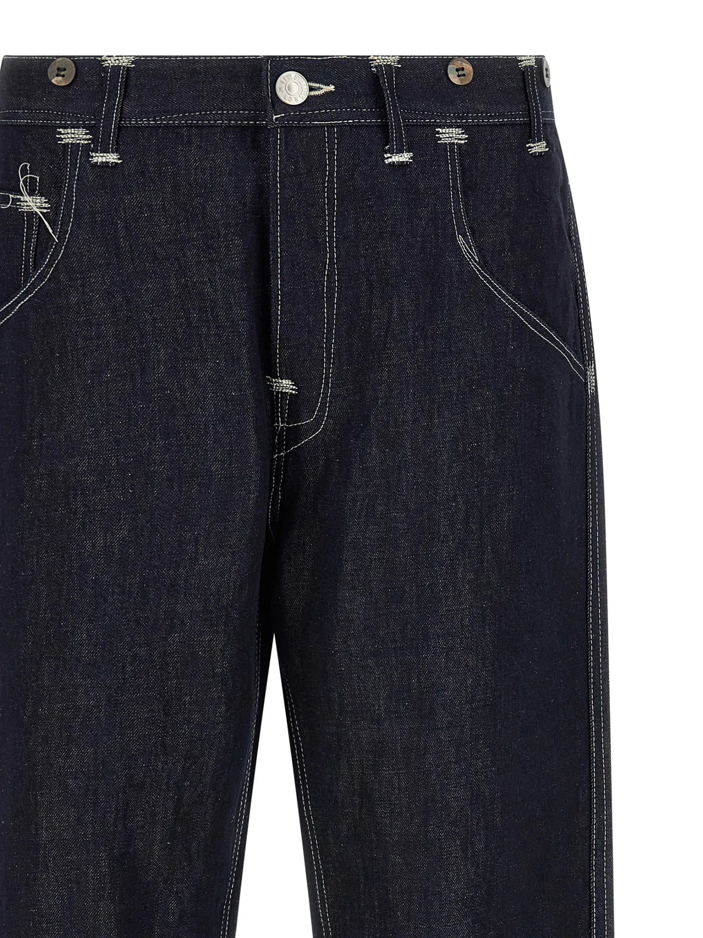 Junya Watanabe MAN X Levis Contrast-stitch Straight-leg Jeans - detail - Junya Watanabe MAN
