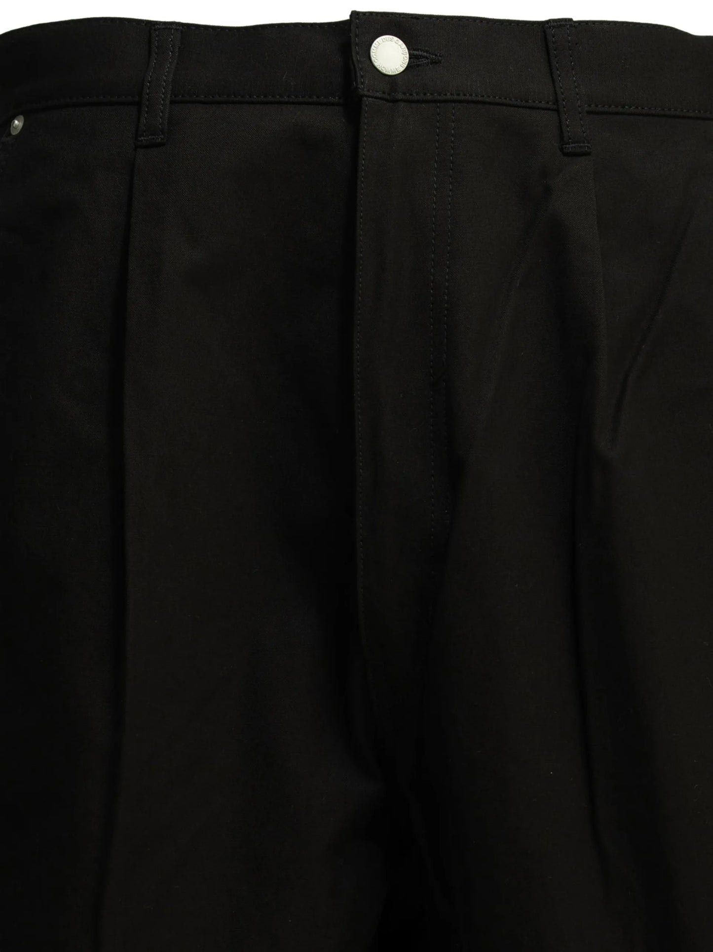 Comme Des Garçons Homme Pleated Cotton Shorts HQP028S261BLACK Vue 3