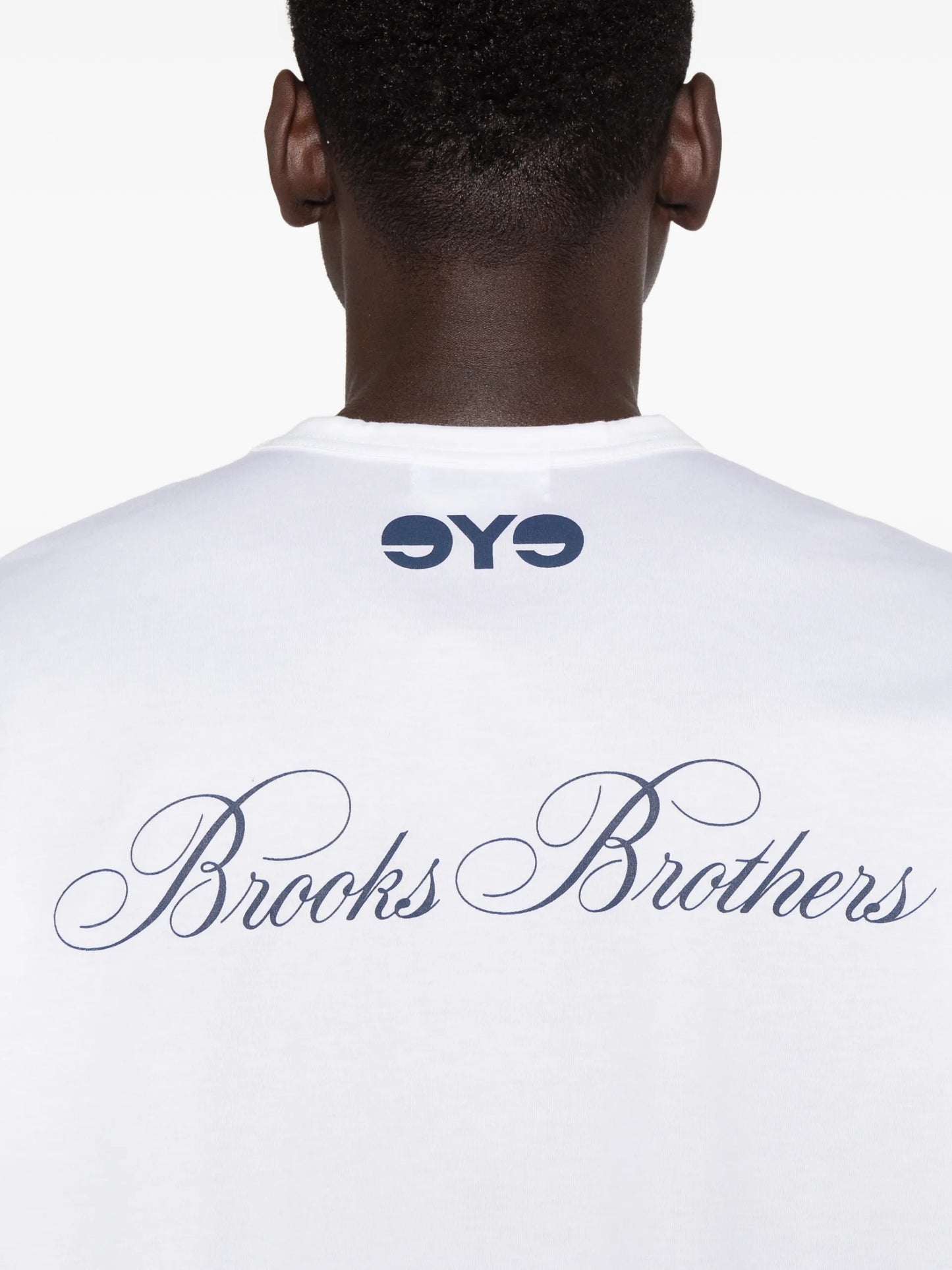 Junya Watanabe MAN Brooks Brothers Logo-print T-shirt WQT906 Vue 5