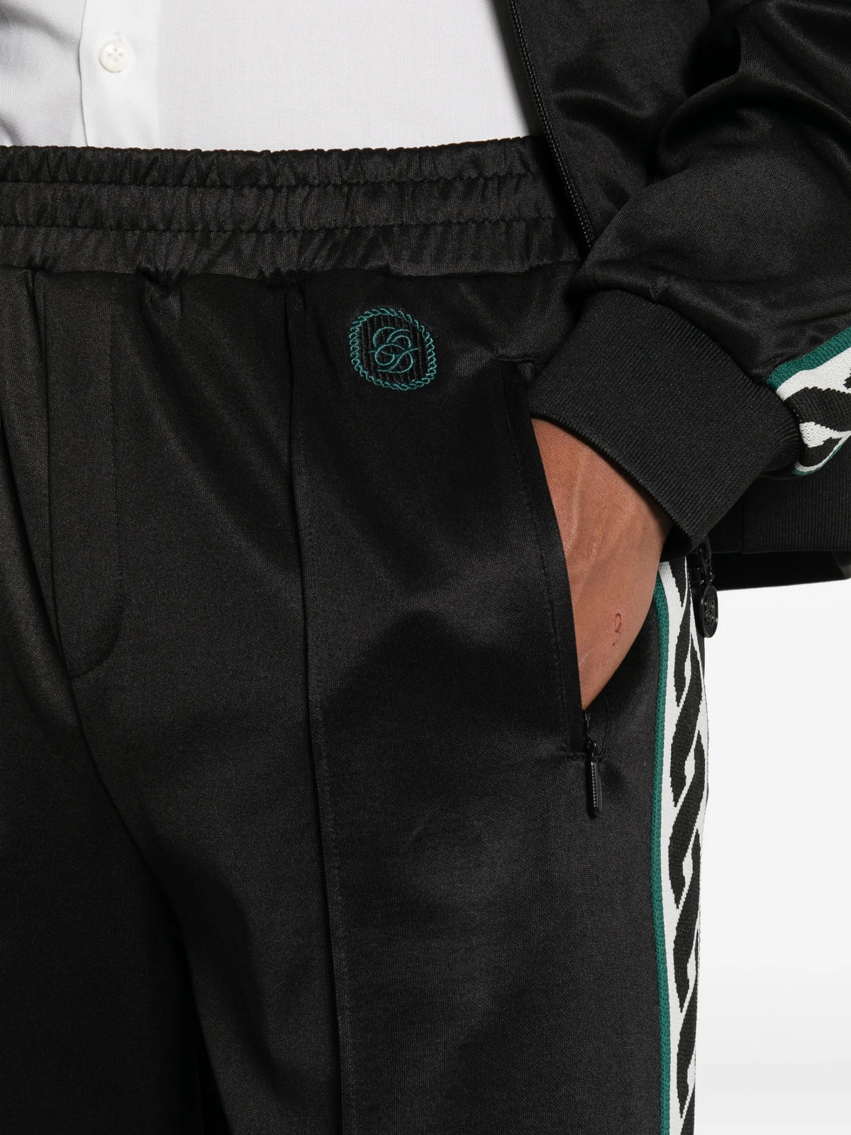 Drôle De Monsieur side-stripe track pants coloris Black - vue 5