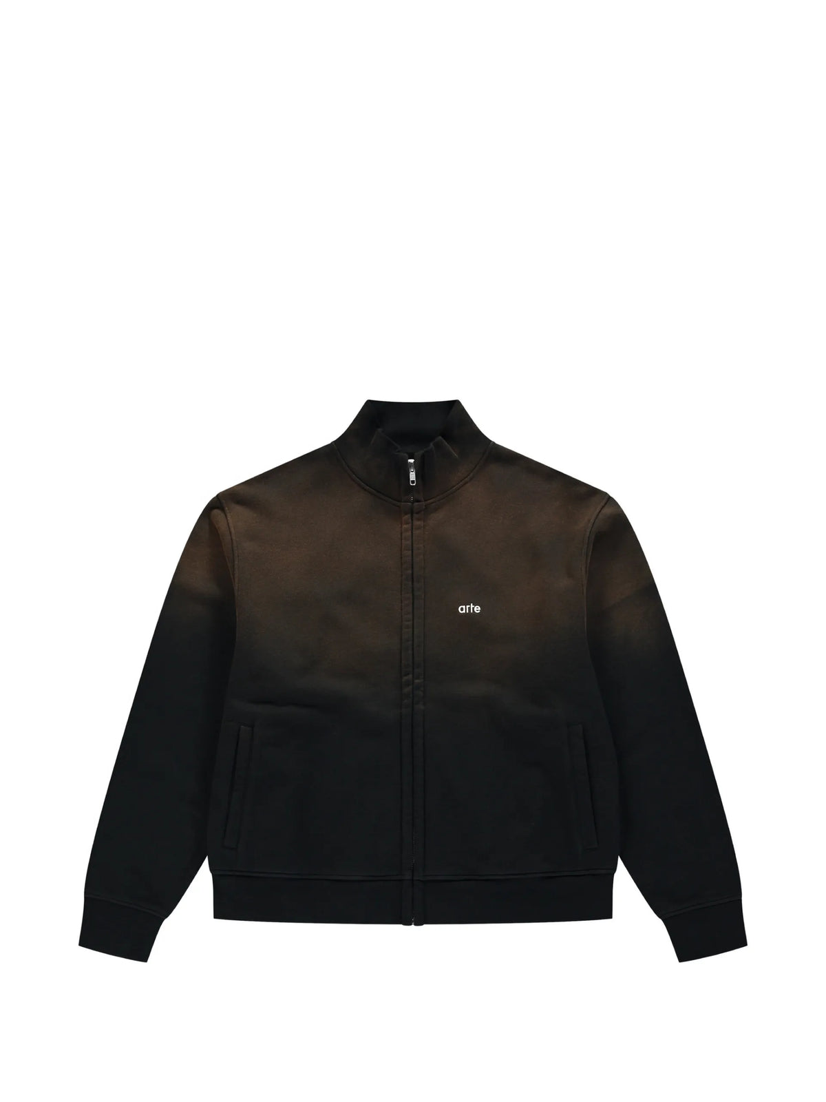 Arte Antwerp gradient-effect zip-up sweatshirt coloris Black