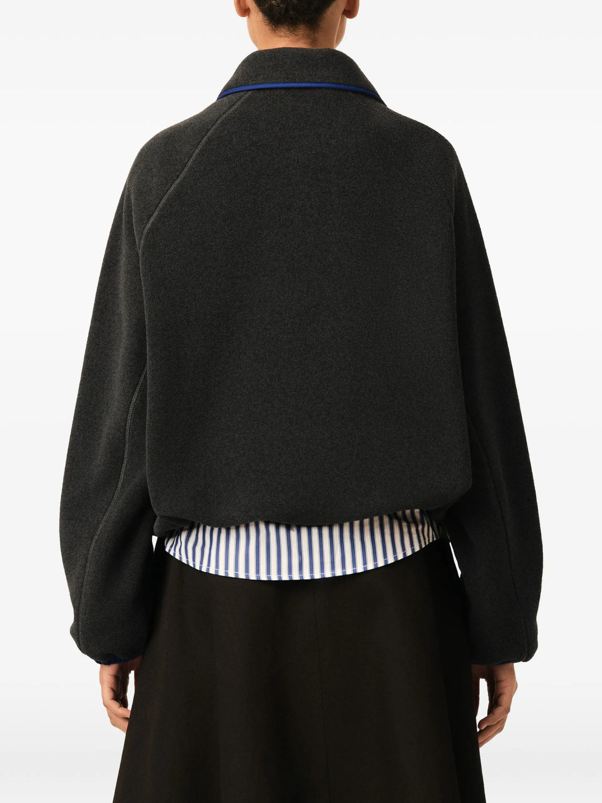 AMI Paris Fleece vareuse with Ami patch coloris Grey - vue 6