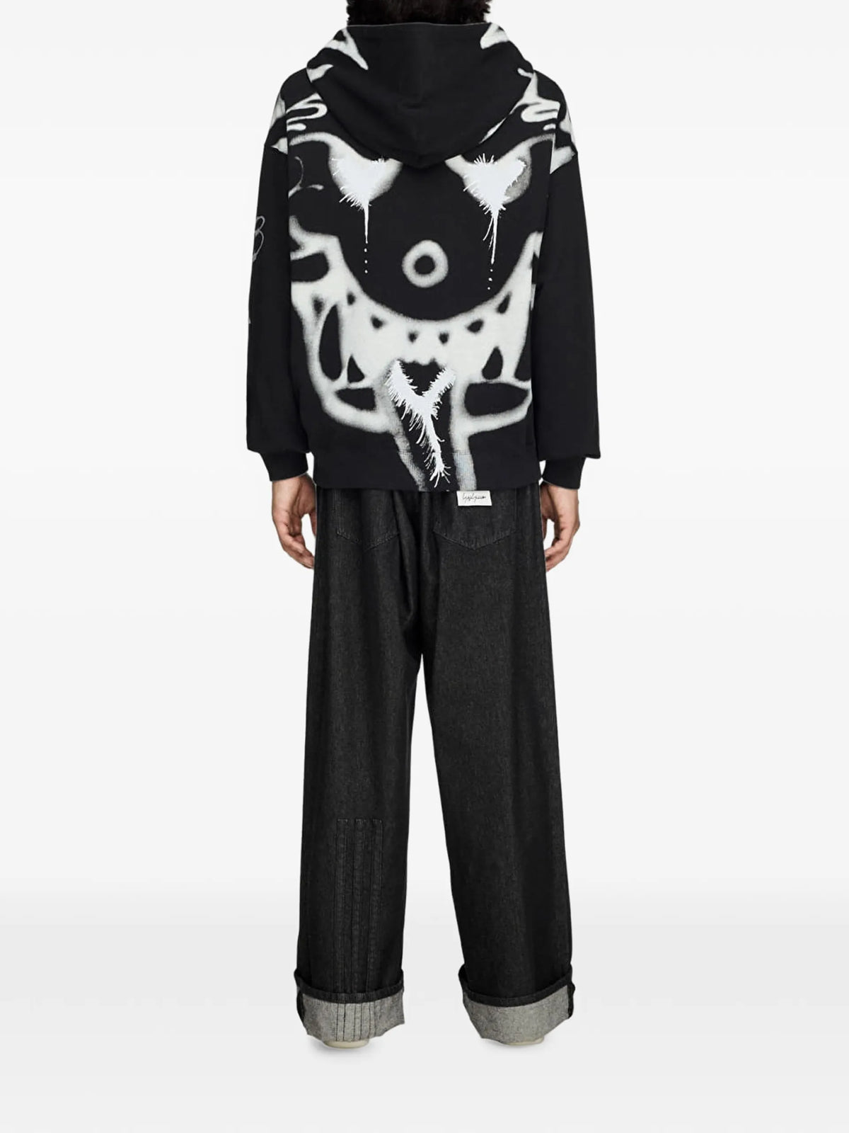 Y-3 chito graphic french-terry zip hoodie coloris Black - vue 5